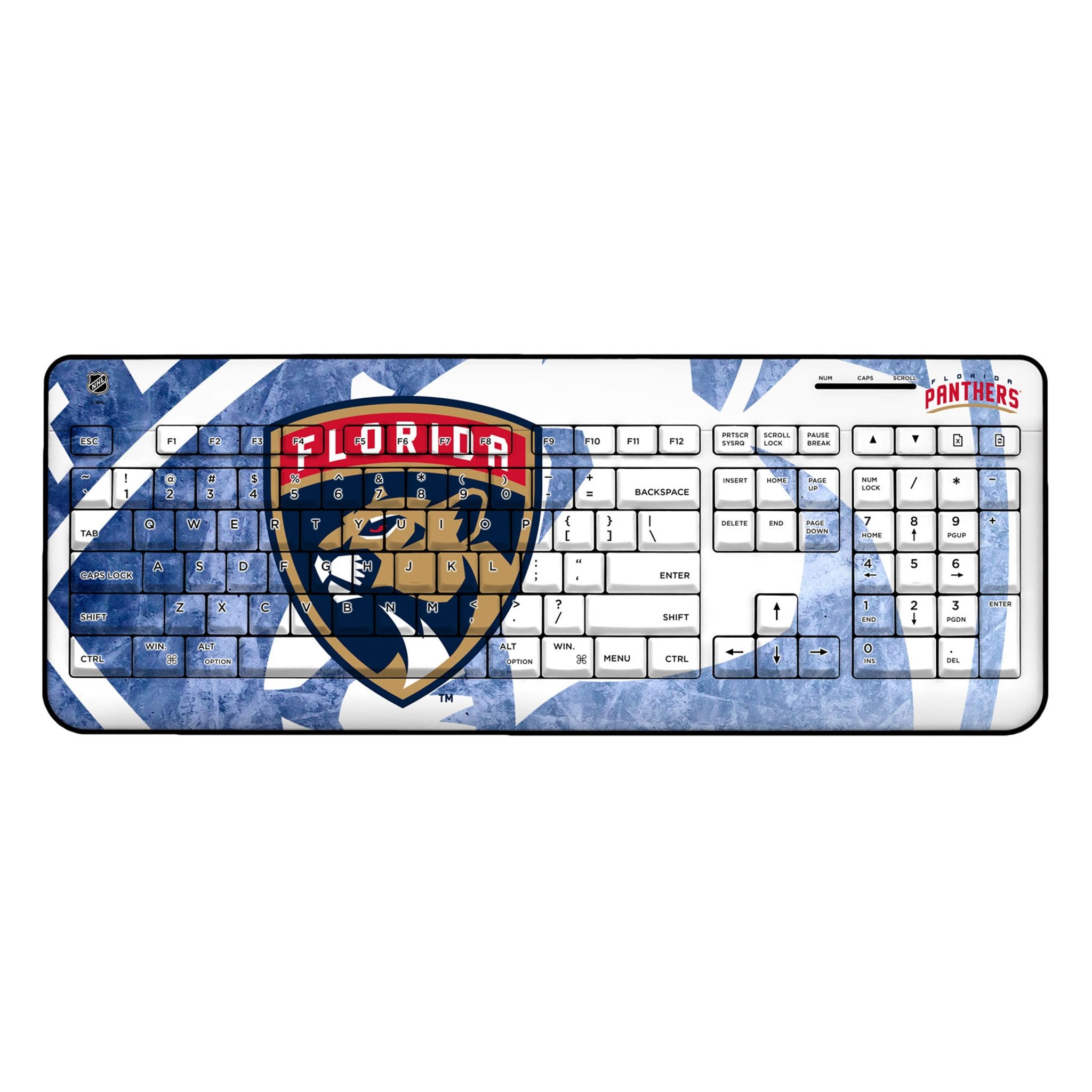 Florida Panthers Ice Tilt Wireless USB Keyboard - Sports Gifts, Sports Memorabilia, Sports Collectibles, Fan Shop