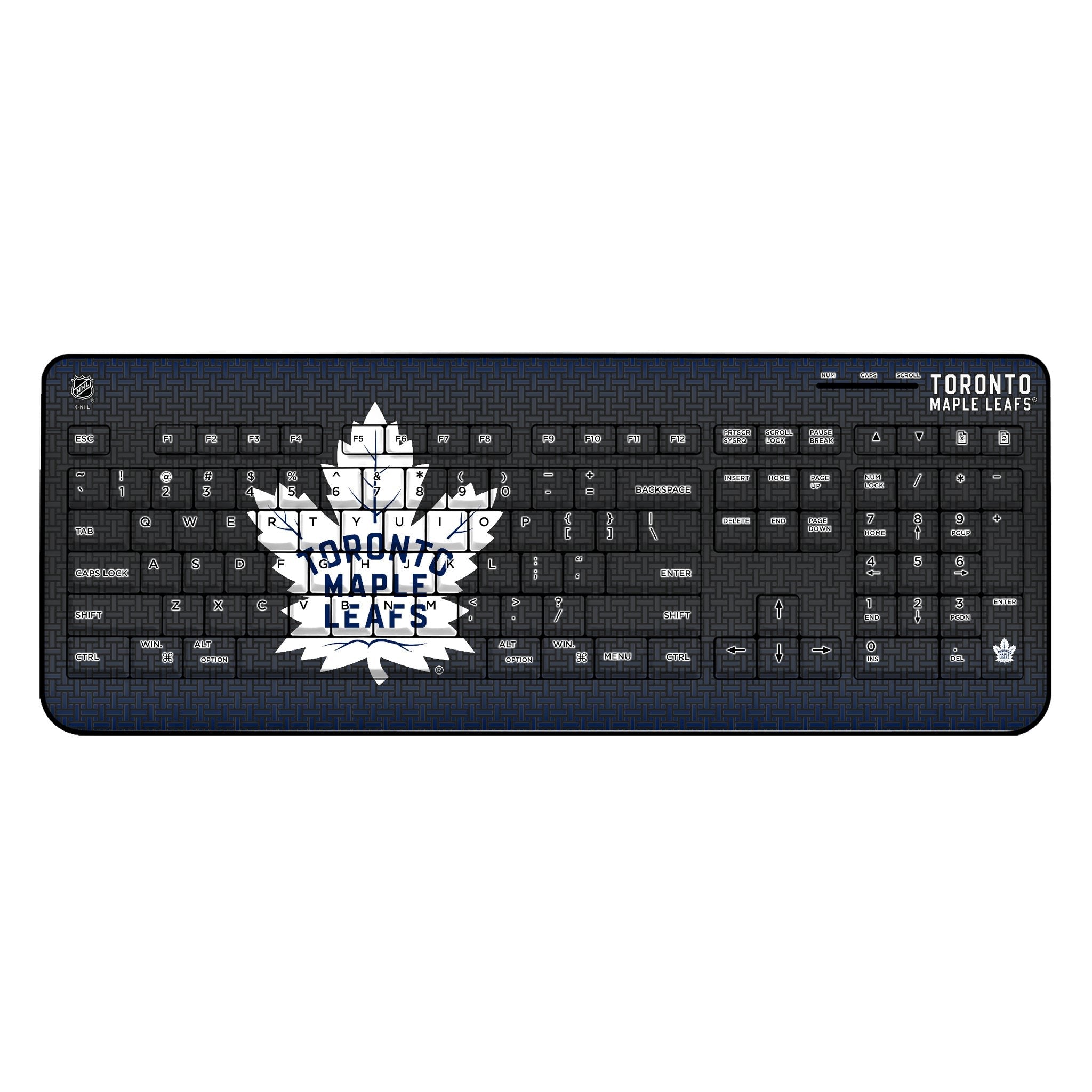Toronto Maple Leafs Linen Wireless USB Keyboard - Sports Gifts, Sports Memorabilia, Sports Collectibles, Fan Shop