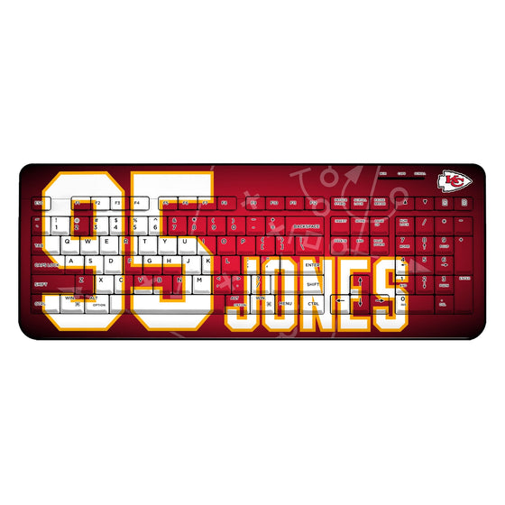Chris Jones Kansas City Chiefs 95 Ready Wireless USB Keyboard - Sports Gifts, Sports Memorabilia, Sports Collectibles, Fan Shop