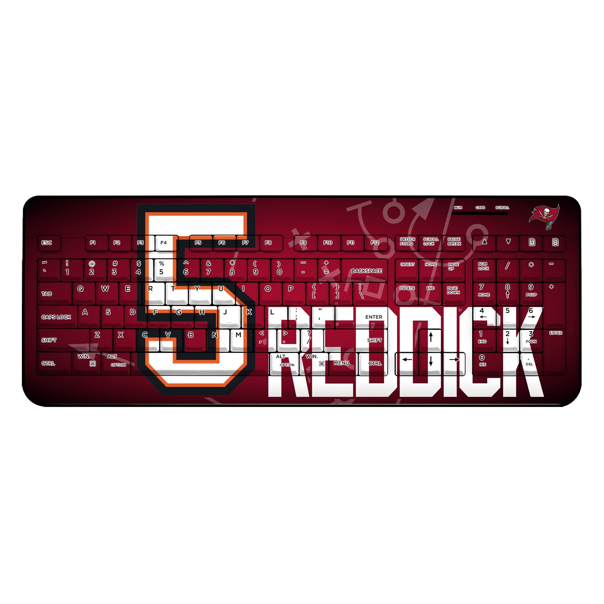 Haason Reddick Tampa Bay Buccaneers 5 Game Tactic Wireless USB Keyboard - Sports Gifts, Sports Memorabilia, Sports Collectibles, Fan Shop
