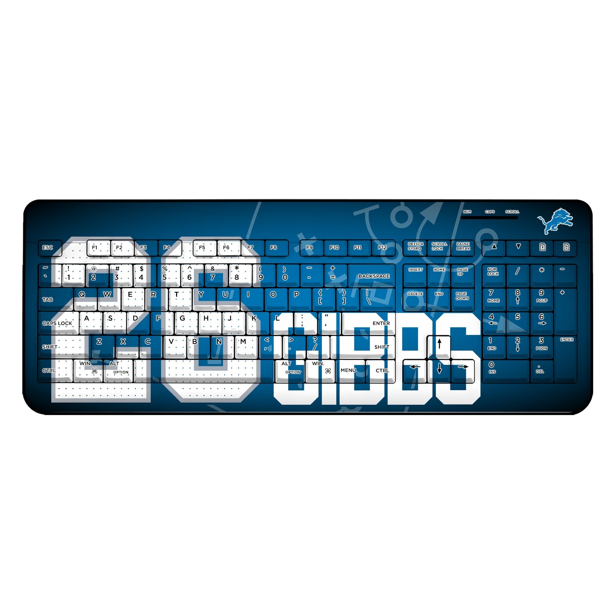 Jahmyr Gibbs Detroit Lions 26 Game Tactic Wireless USB Keyboard - Sports Gifts, Sports Memorabilia, Sports Collectibles, Fan Shop