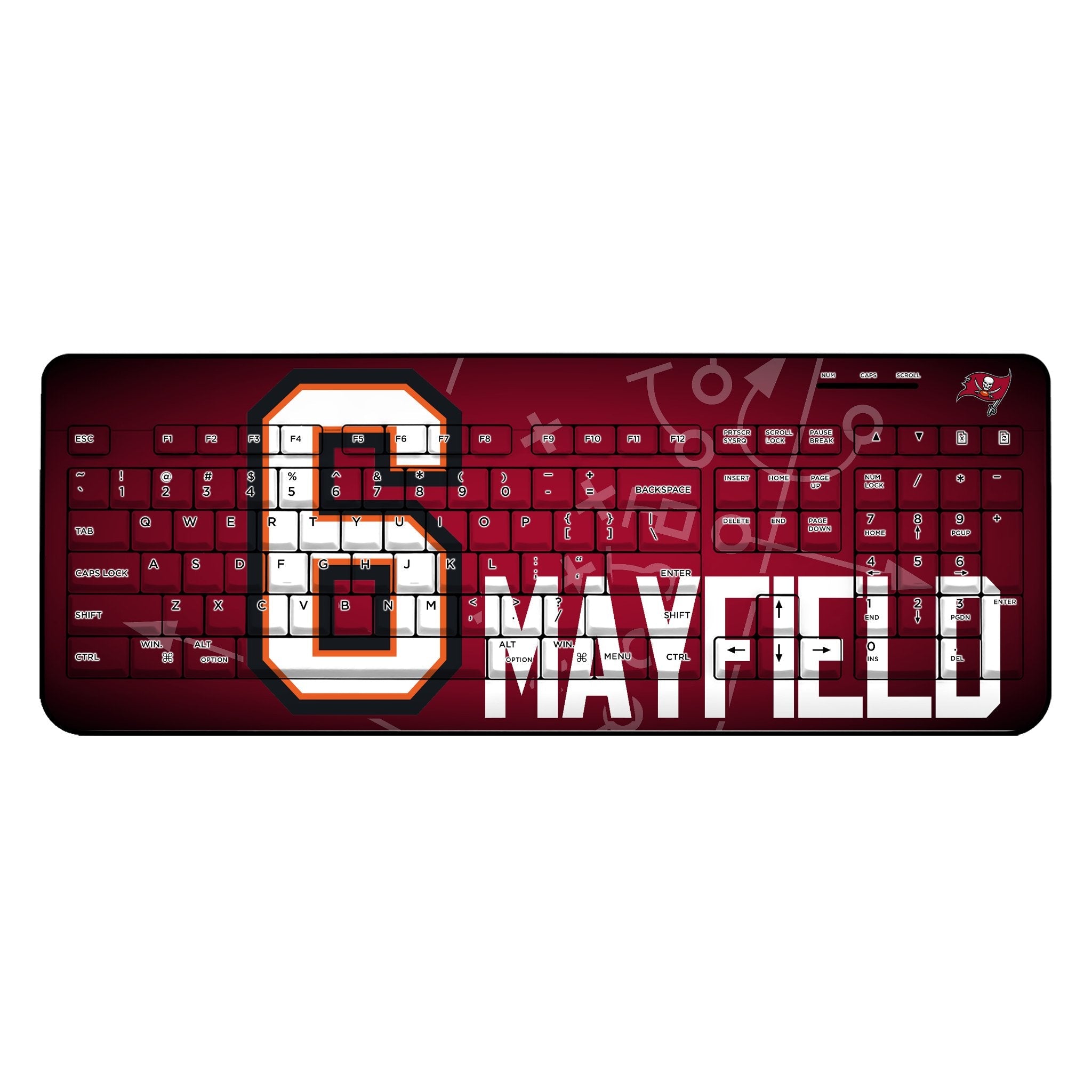 Baker Mayfield Tampa Bay Buccaneers 6 Ready Wireless USB Keyboard - Sports Gifts, Sports Memorabilia, Sports Collectibles, Fan Shop