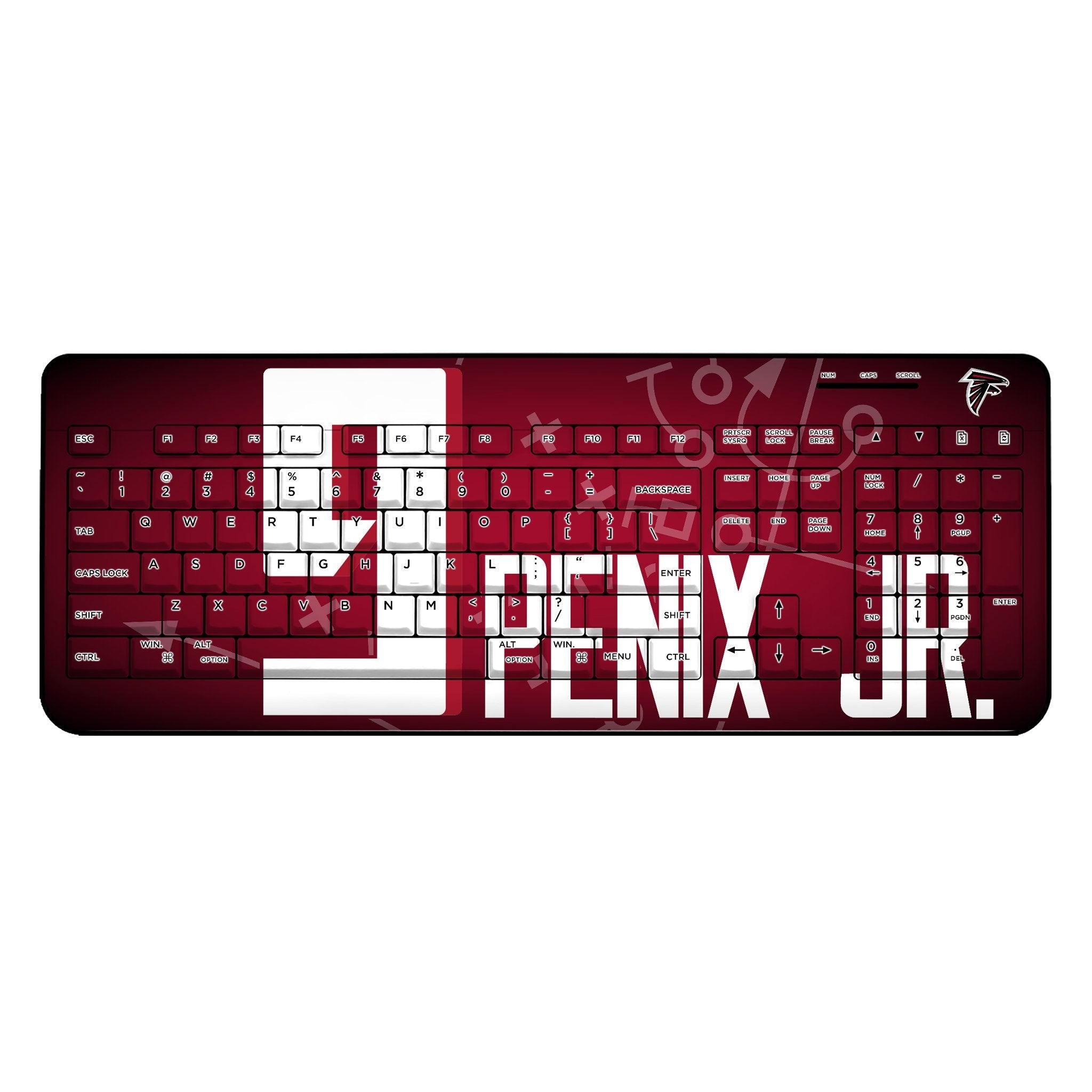 Michael Penix Jr. Atlanta Falcons 9 Game Tactic Wireless USB Keyboard - Sports Gifts, Sports Memorabilia, Sports Collectibles, Fan Shop