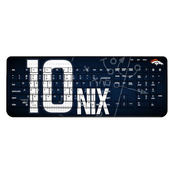 Bo Nix Denver Broncos 10 Game Tactic Wireless USB Keyboard - Sports Gifts, Sports Memorabilia, Sports Collectibles, Fan Shop