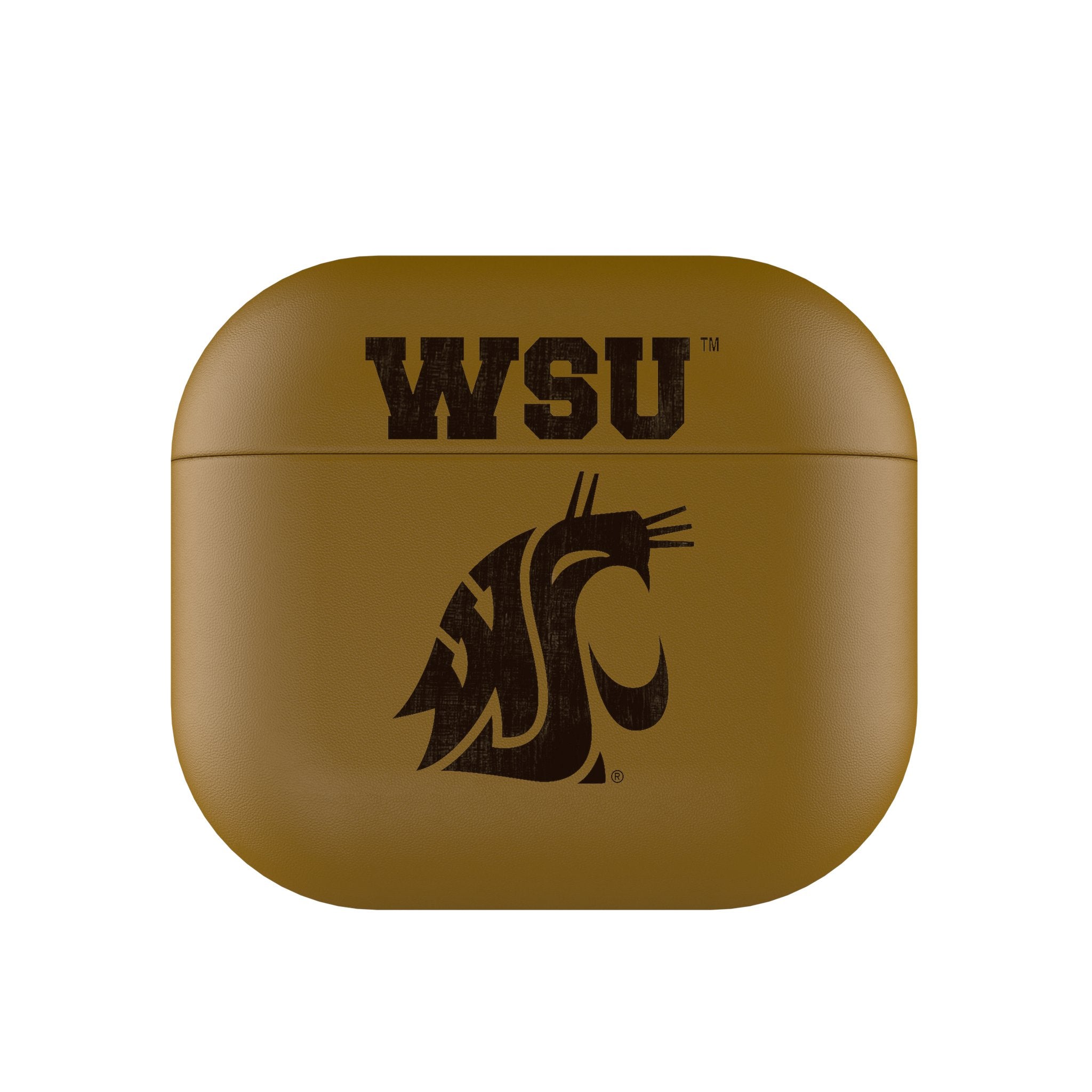 Washington State Cougars Burn AirPod Case Cover - Sports Gifts, Sports Memorabilia, Sports Collectibles, Fan Shop