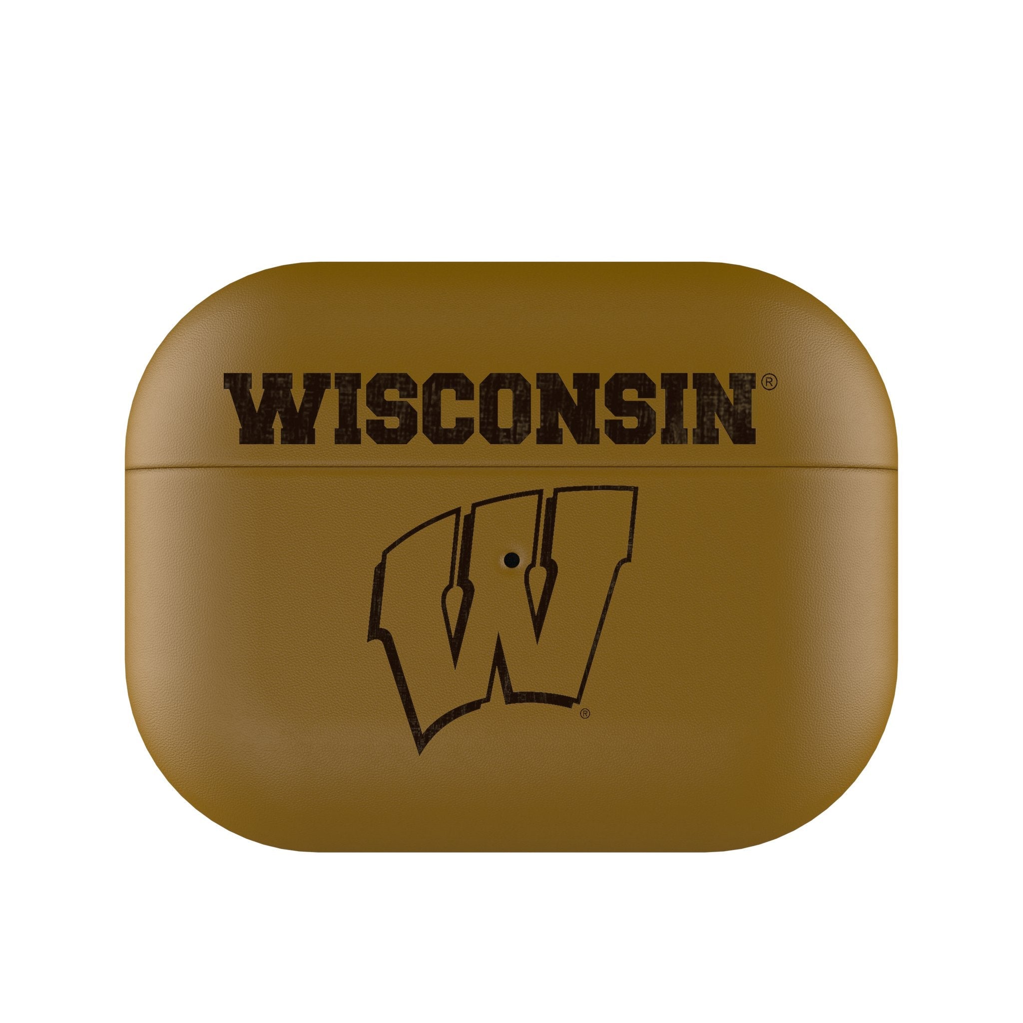Wisconsin Badgers Burn AirPod Case Cover - Sports Gifts, Sports Memorabilia, Sports Collectibles, Fan Shop