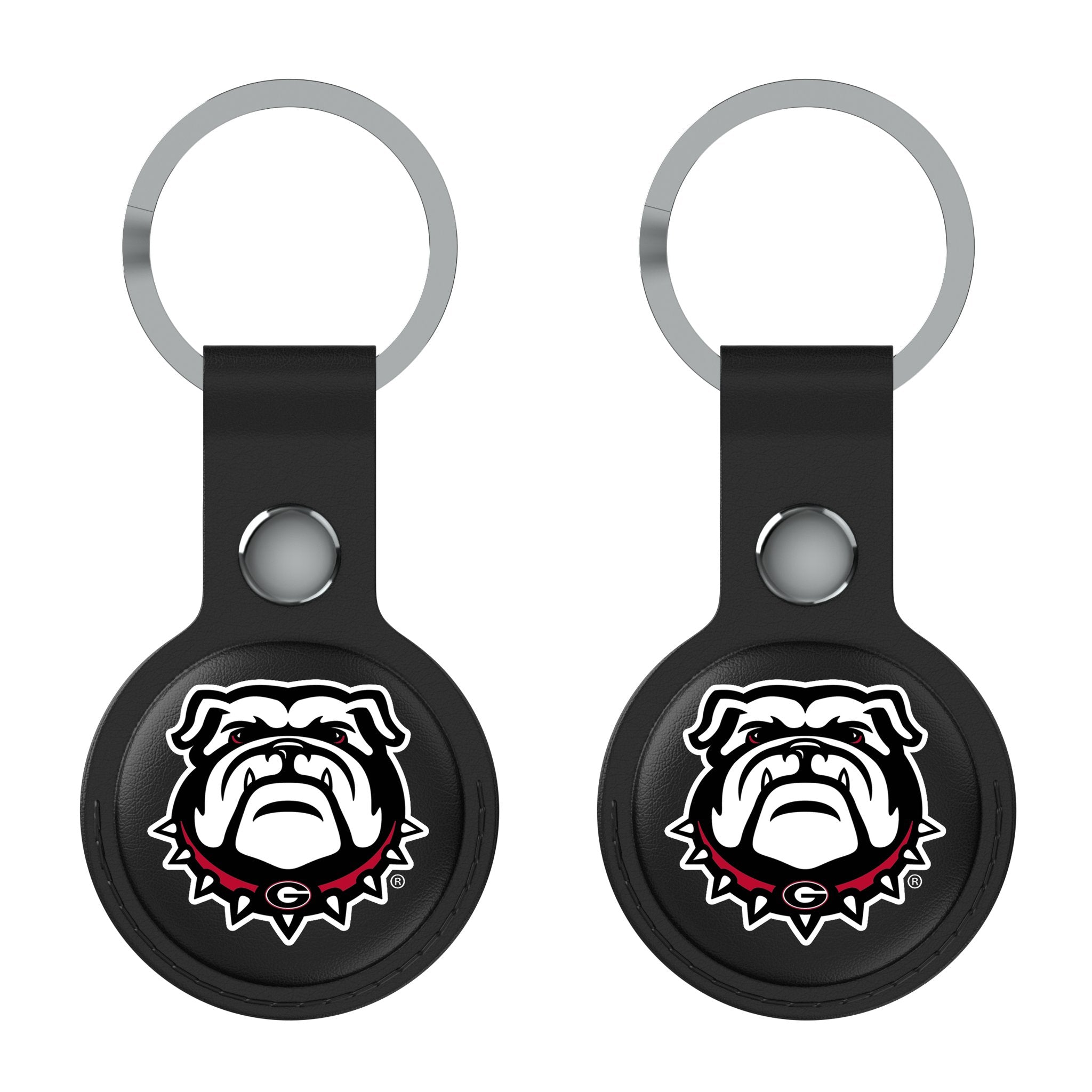 University of Georgia Bulldogs Uga Insignia Black Airtag Holder 2-Pack - Sports Gifts, Sports Memorabilia, Sports Collectibles, Fan Shop