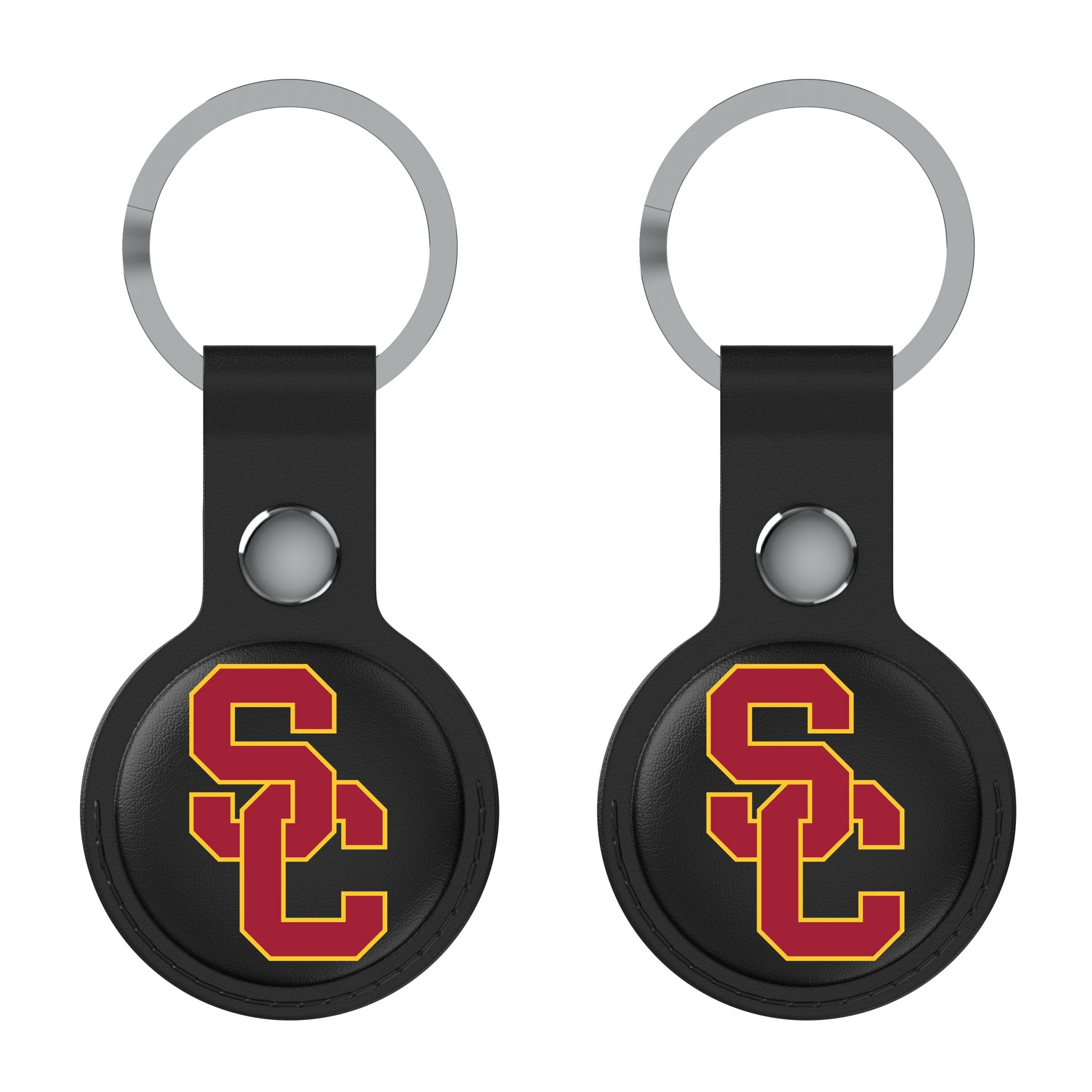 University of Southern California Trojans Insignia Black Airtag Holder 2-Pack - Sports Gifts, Sports Memorabilia, Sports Collectibles, Fan Shop