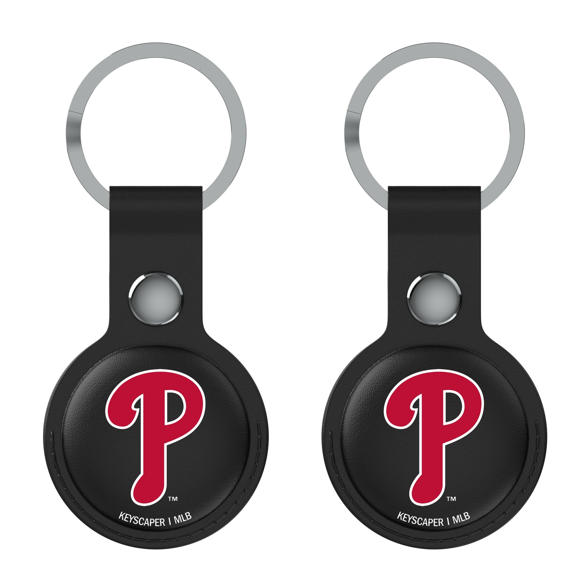 Philadelphia Phillies Insignia Black Airtag Holder 2-Pack - Sports Gifts, Sports Memorabilia, Sports Collectibles, Fan Shop