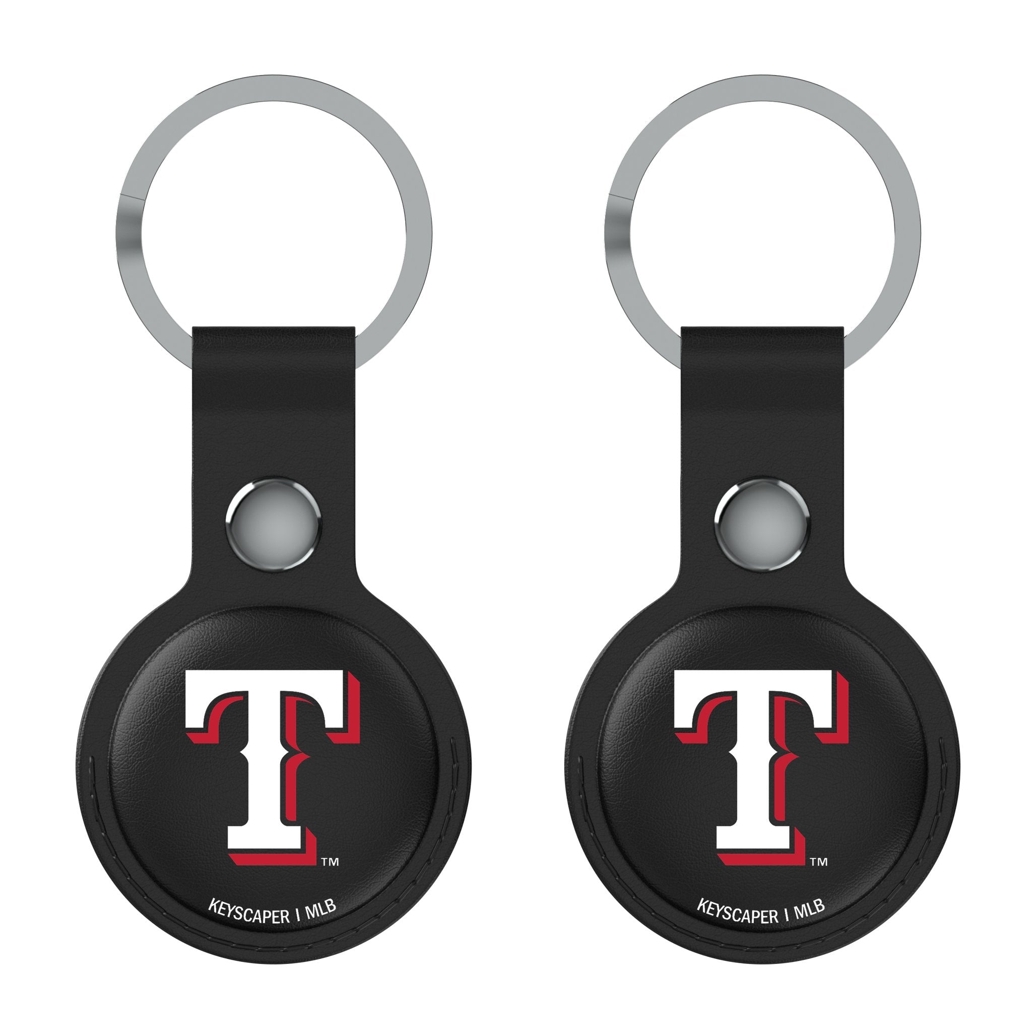 Texas Rangers Insignia Black Airtag Holder 2-Pack - Sports Gifts, Sports Memorabilia, Sports Collectibles, Fan Shop