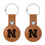 University of Nebraska Huskers Block N Burn Brown Airtag Holder 2-Pack - Sports Gifts, Sports Memorabilia, Sports Collectibles, Fan Shop