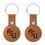 Florida State University Seminoles Athletic Wordmark Burn Brown Airtag Holder 2-Pack - Sports Gifts, Sports Memorabilia, Sports Collectibles, Fan Shop