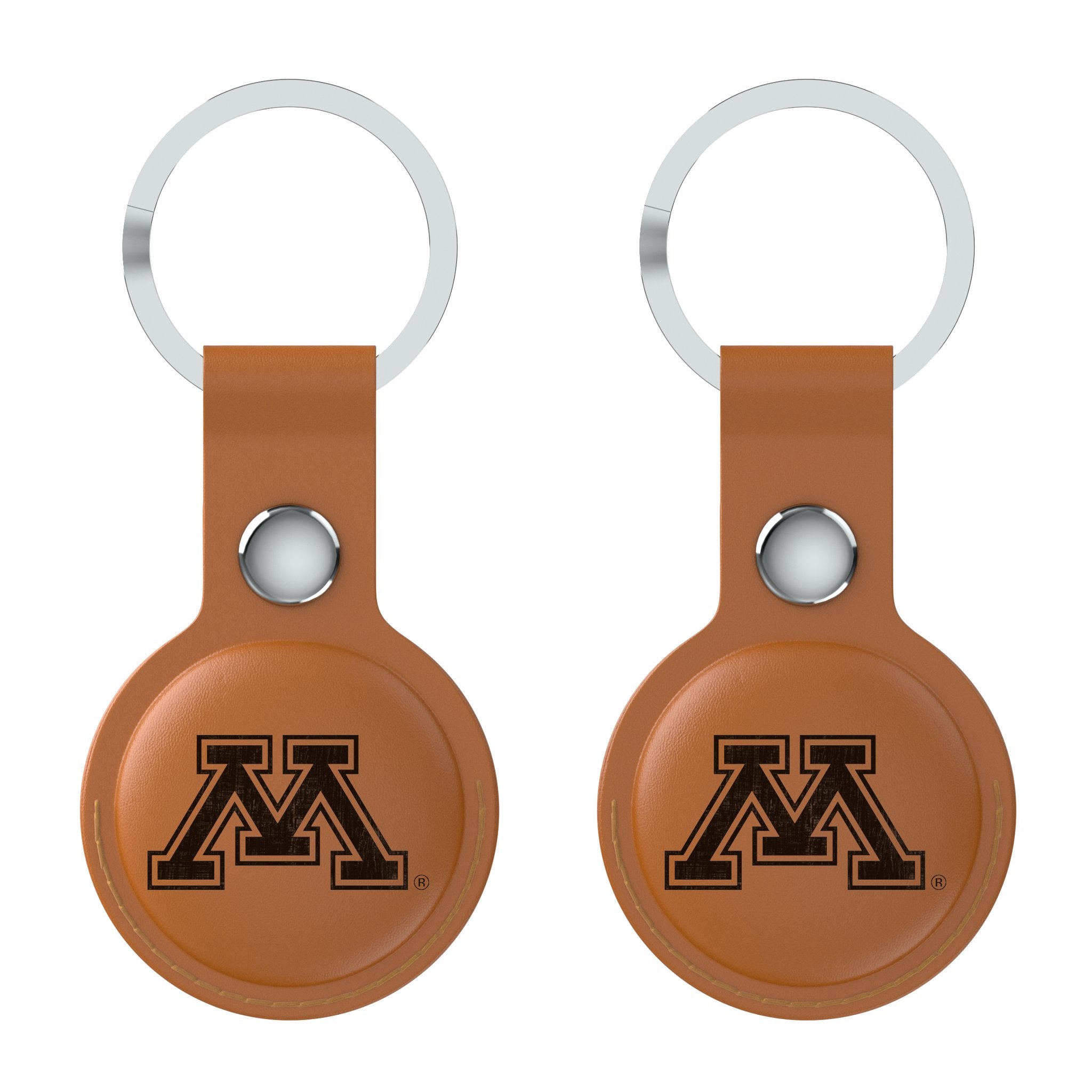 University of Minnesota Golden Gophers Burn Brown Airtag Holder 2-Pack - Sports Gifts, Sports Memorabilia, Sports Collectibles, Fan Shop