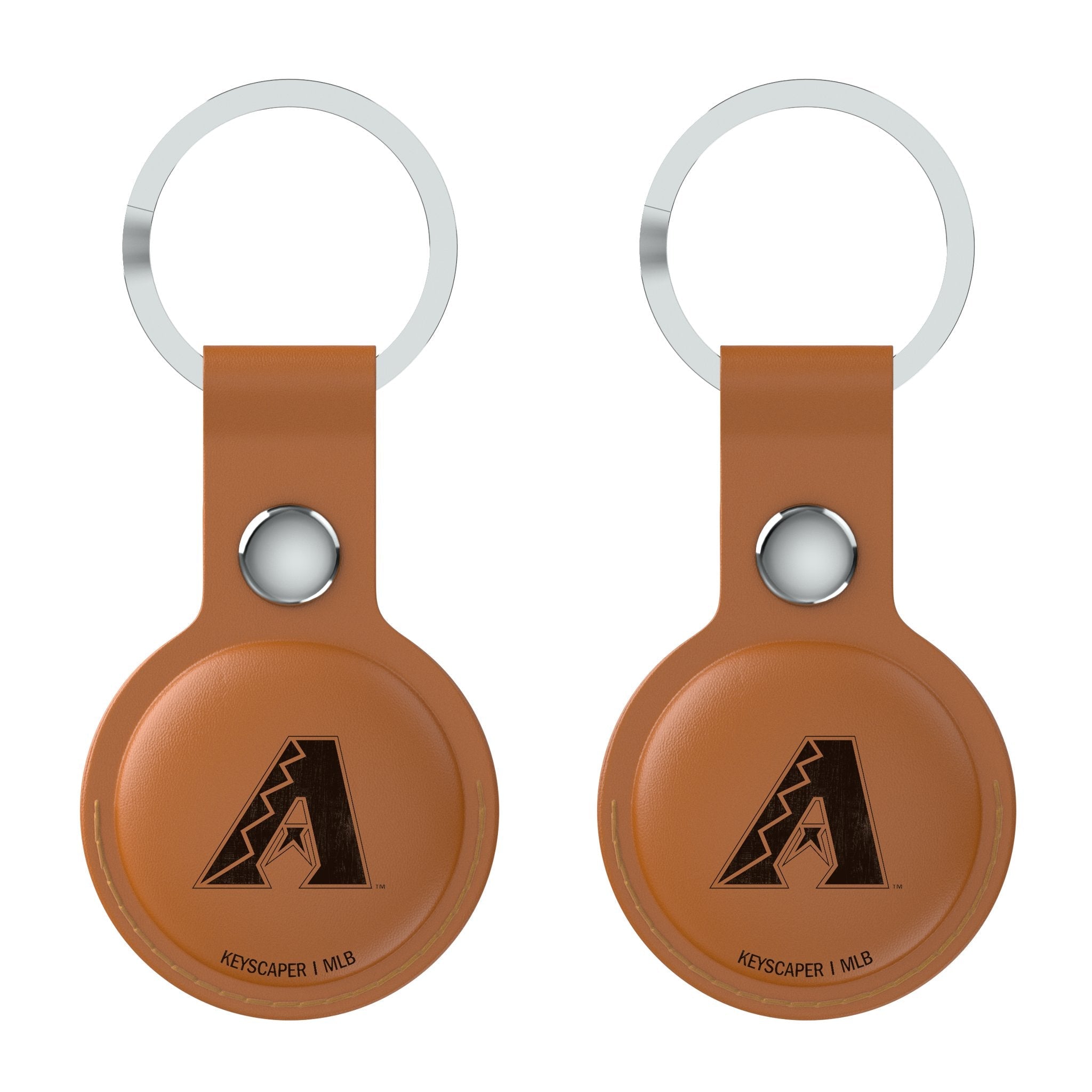 Arizona Diamondbacks Burn Brown Airtag Holder 2-Pack - Sports Gifts, Sports Memorabilia, Sports Collectibles, Fan Shop