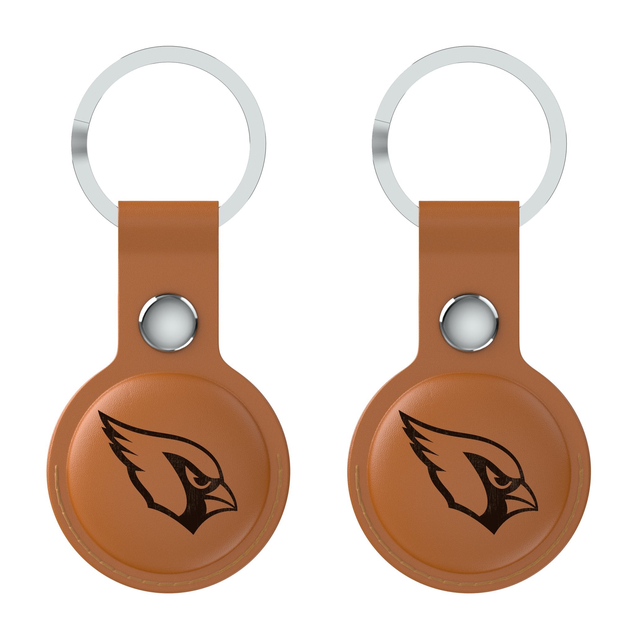 Arizona Cardinals Burn Brown Airtag Holder 2-Pack - Sports Gifts, Sports Memorabilia, Sports Collectibles, Fan Shop