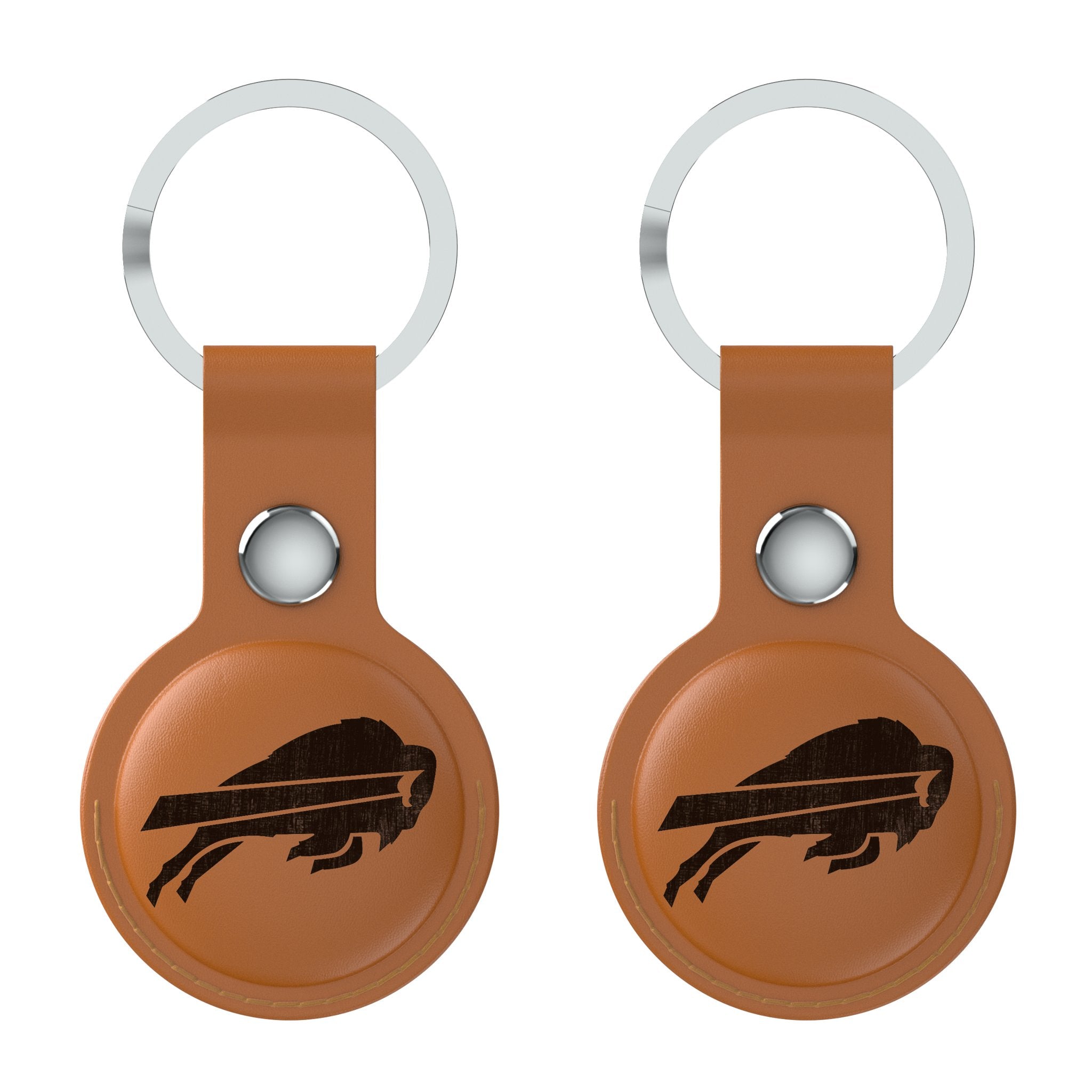 Buffalo Bills Burn Brown Airtag Holder 2-Pack - Sports Gifts, Sports Memorabilia, Sports Collectibles, Fan Shop