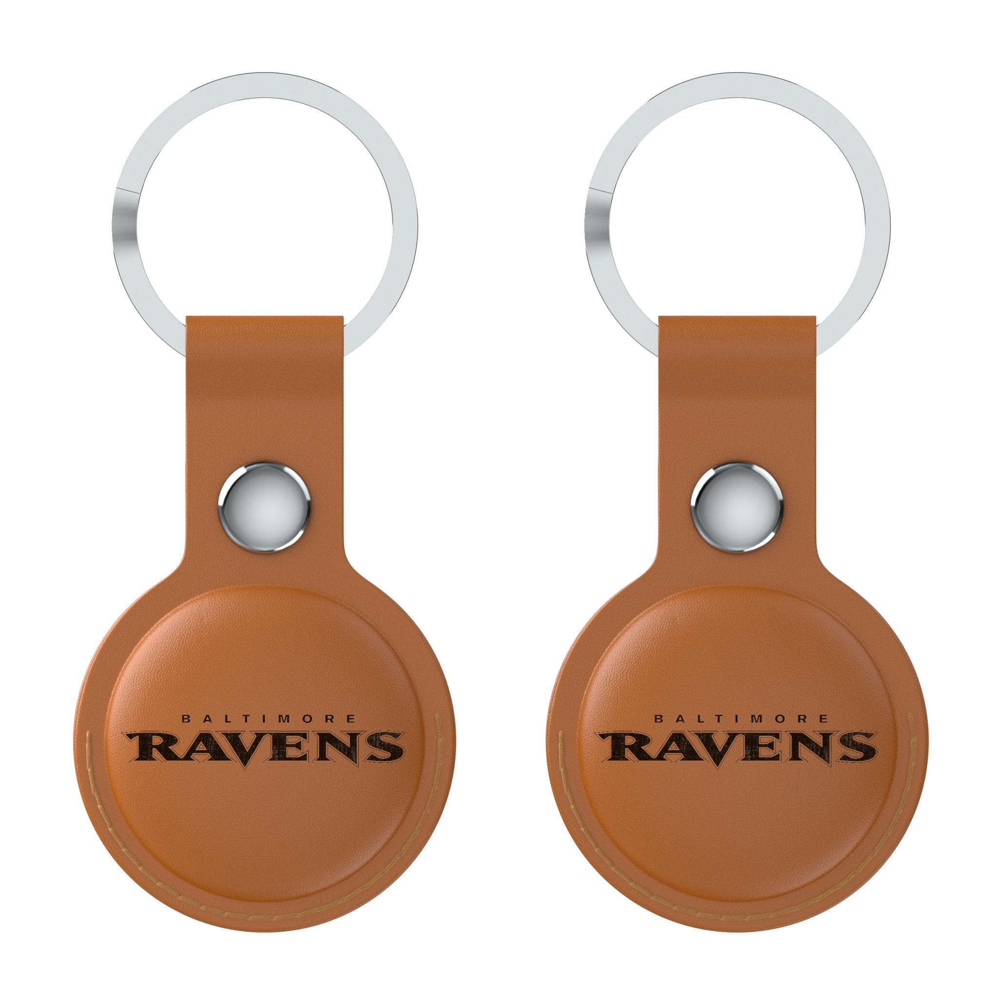 Baltimore Ravens Burn Brown Airtag Holder 2-Pack - Sports Gifts, Sports Memorabilia, Sports Collectibles, Fan Shop