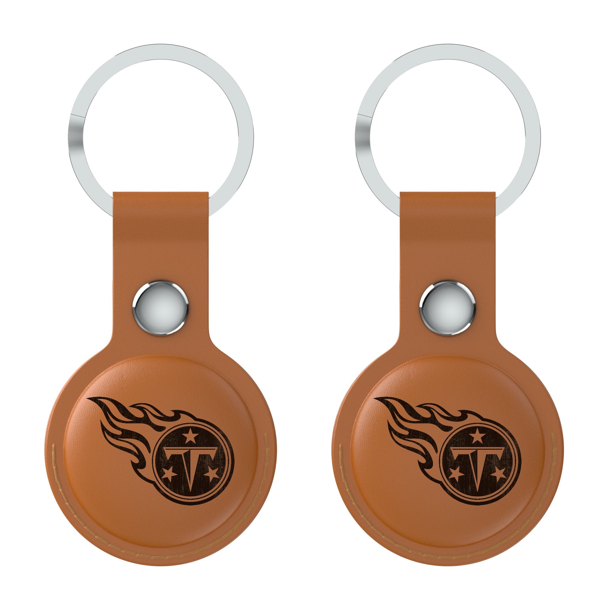 Tennessee Titans Burn Brown Airtag Holder 2-Pack - Sports Gifts, Sports Memorabilia, Sports Collectibles, Fan Shop