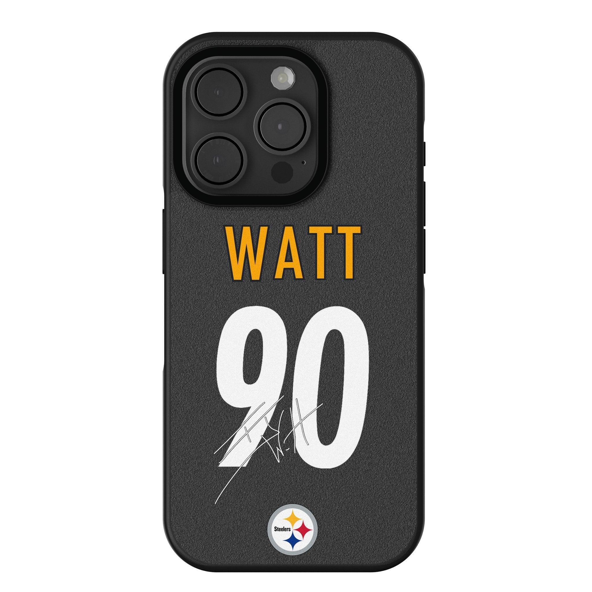 T.J. Watt Pittsburgh Steelers 90 Game Tactic Bump Phone Case for Apple iPhone - Sports Gifts, Sports Memorabilia, Sports Collectibles, Fan Shop