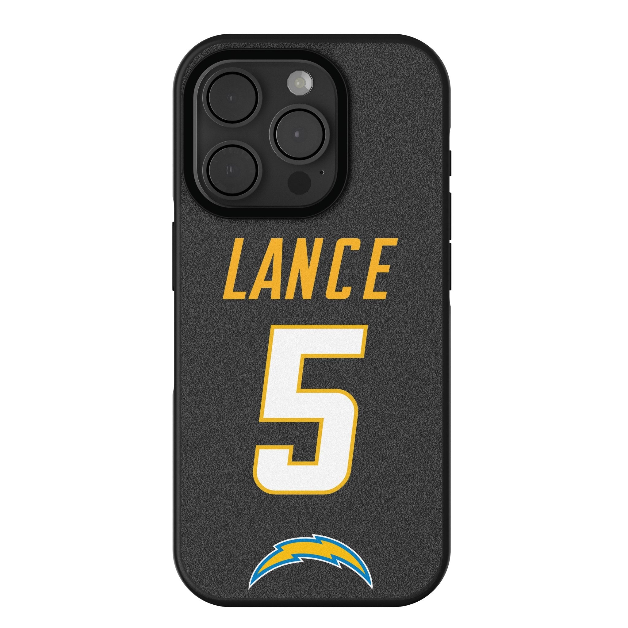 Trey Lance Los Angeles Chargers 5 Game Tactic Bump Phone Case for Apple iPhone - Sports Gifts, Sports Memorabilia, Sports Collectibles, Fan Shop