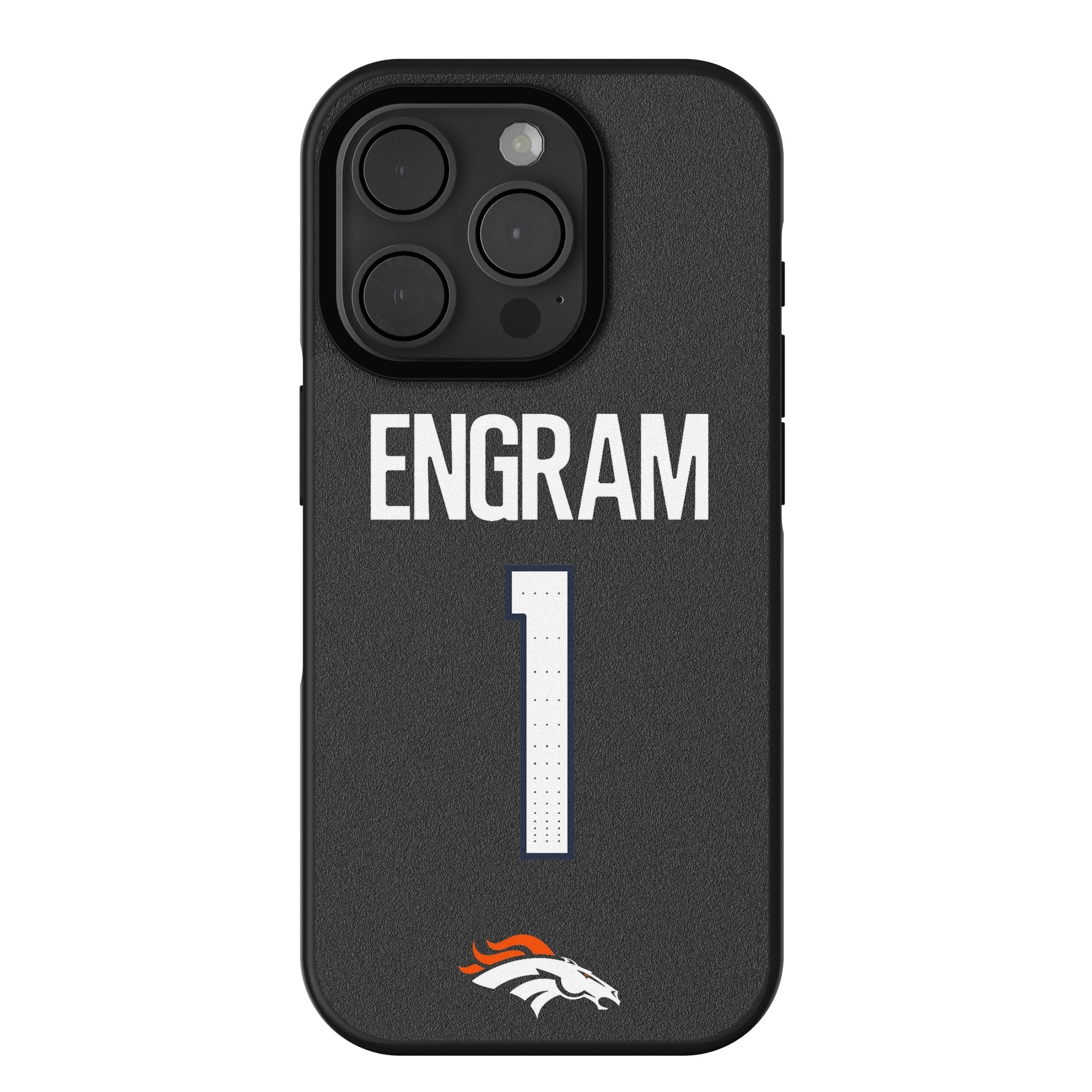 Evan Engram Denver Broncos 1 Game Tactic Bump Phone Case for Apple iPhone - Sports Gifts, Sports Memorabilia, Sports Collectibles, Fan Shop
