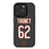Joe Thuney Chicago Bears 62 Game Tactic Bump Phone Case for Apple iPhone - Sports Gifts, Sports Memorabilia, Sports Collectibles, Fan Shop