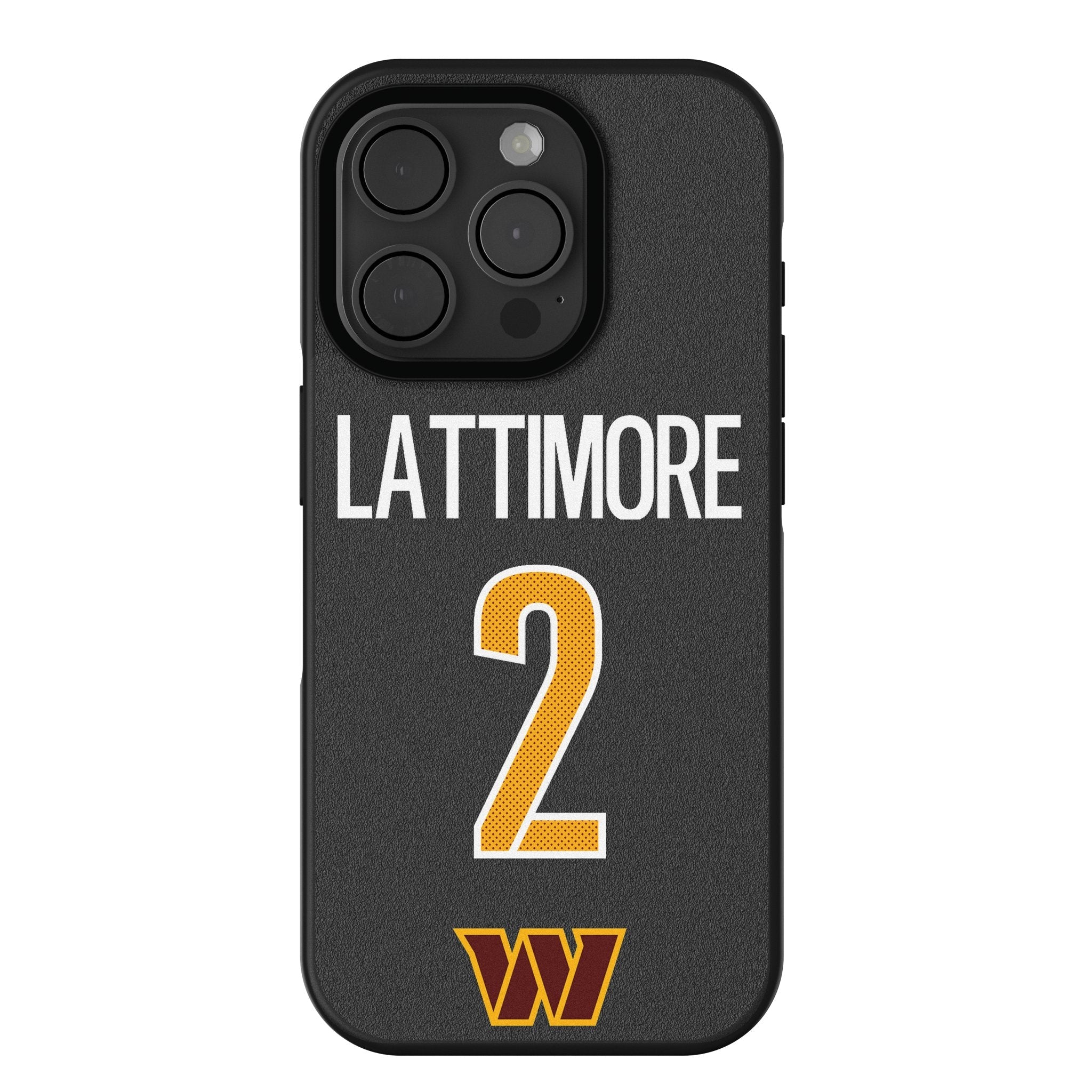 Marshon Lattimore Washington Commanders 2 Game Tactic Bump Phone Case for Apple iPhone - Sports Gifts, Sports Memorabilia, Sports Collectibles, Fan Shop