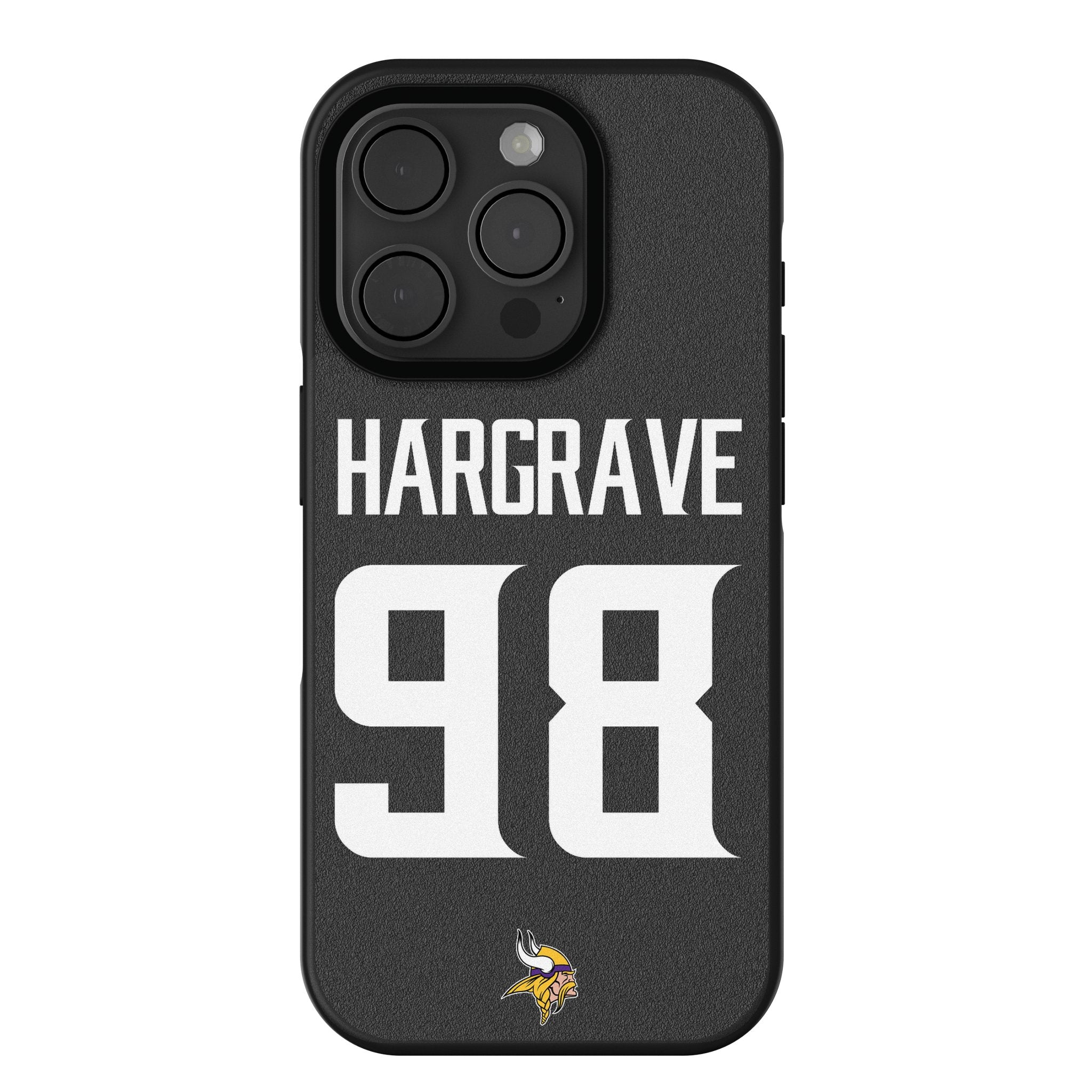 Javon Hargrave Minnesota Vikings 98 Game Tactic Bump Phone Case for Apple iPhone - Sports Gifts, Sports Memorabilia, Sports Collectibles, Fan Shop