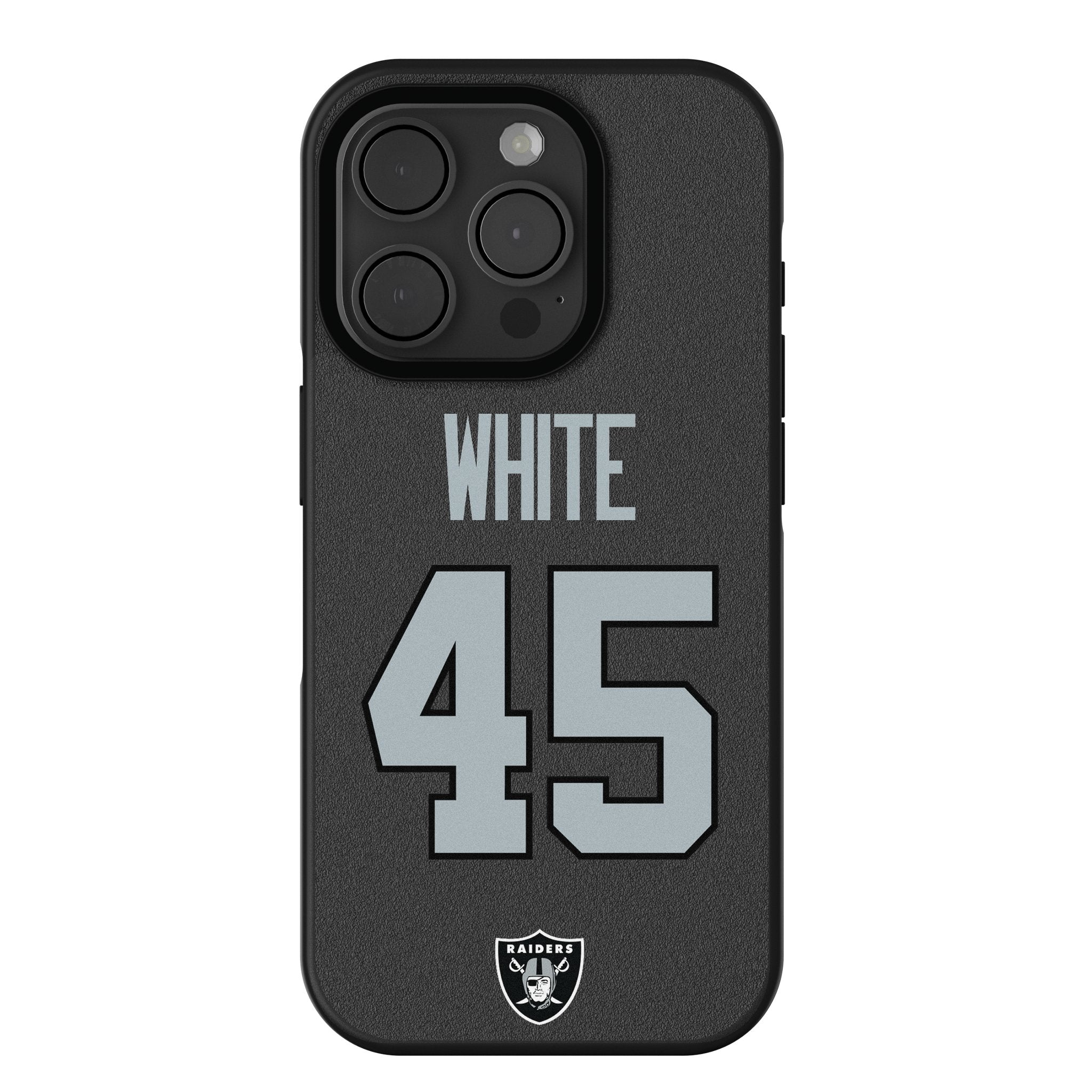 Devin White Las Vegas Raiders 45 Game Tactic Bump Phone Case for Apple iPhone - Sports Gifts, Sports Memorabilia, Sports Collectibles, Fan Shop