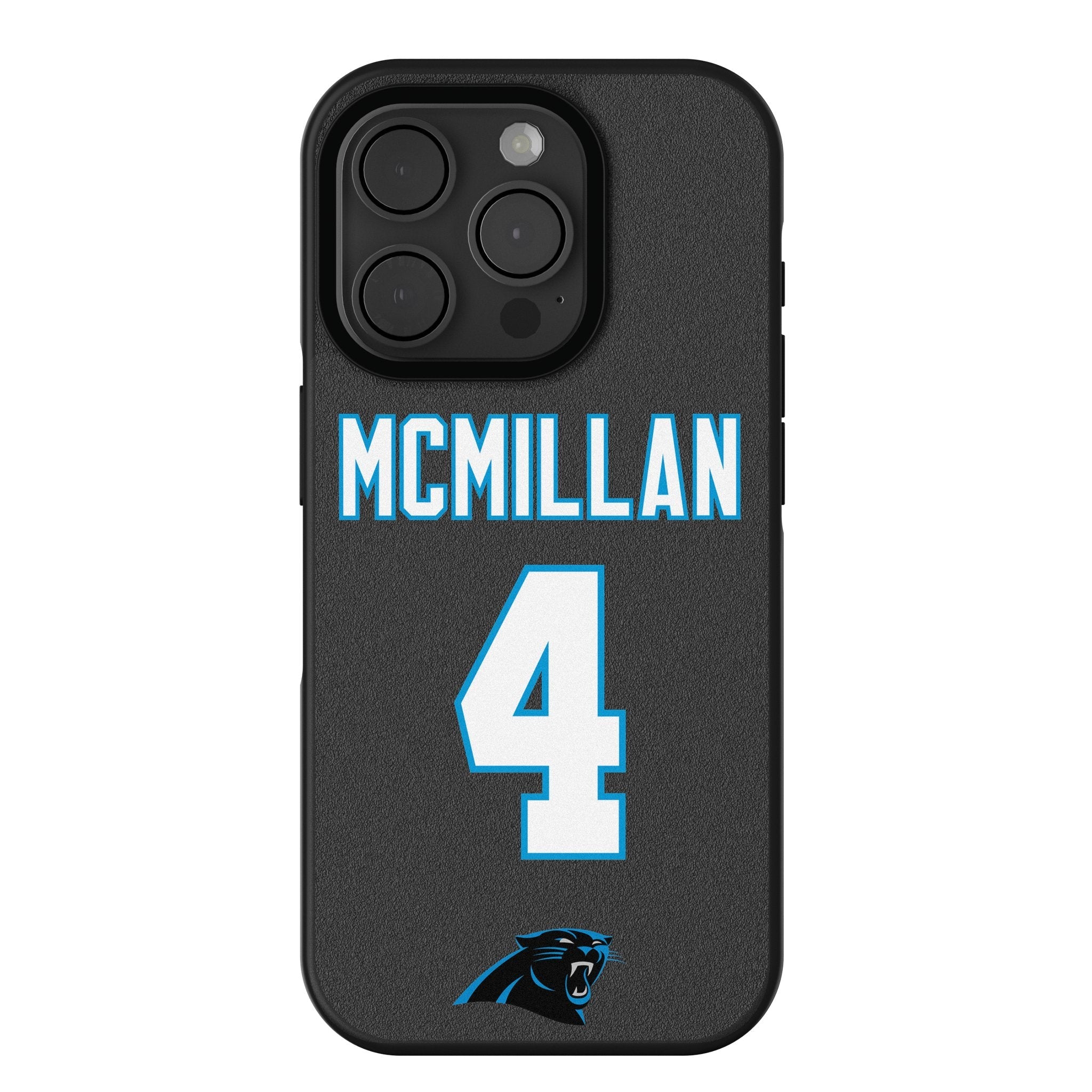 Tetairoa McMillan Carolina Panthers 4 Game Tactic Bump Phone Case for Apple iPhone - Sports Gifts, Sports Memorabilia, Sports Collectibles, Fan Shop
