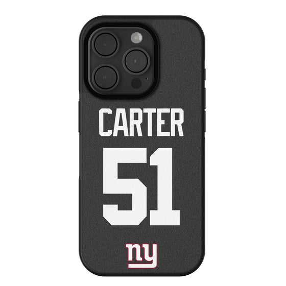 Abdul Carter New York Giants 51 Game Tactic Bump Phone Case for Apple iPhone - Sports Gifts, Sports Memorabilia, Sports Collectibles, Fan Shop