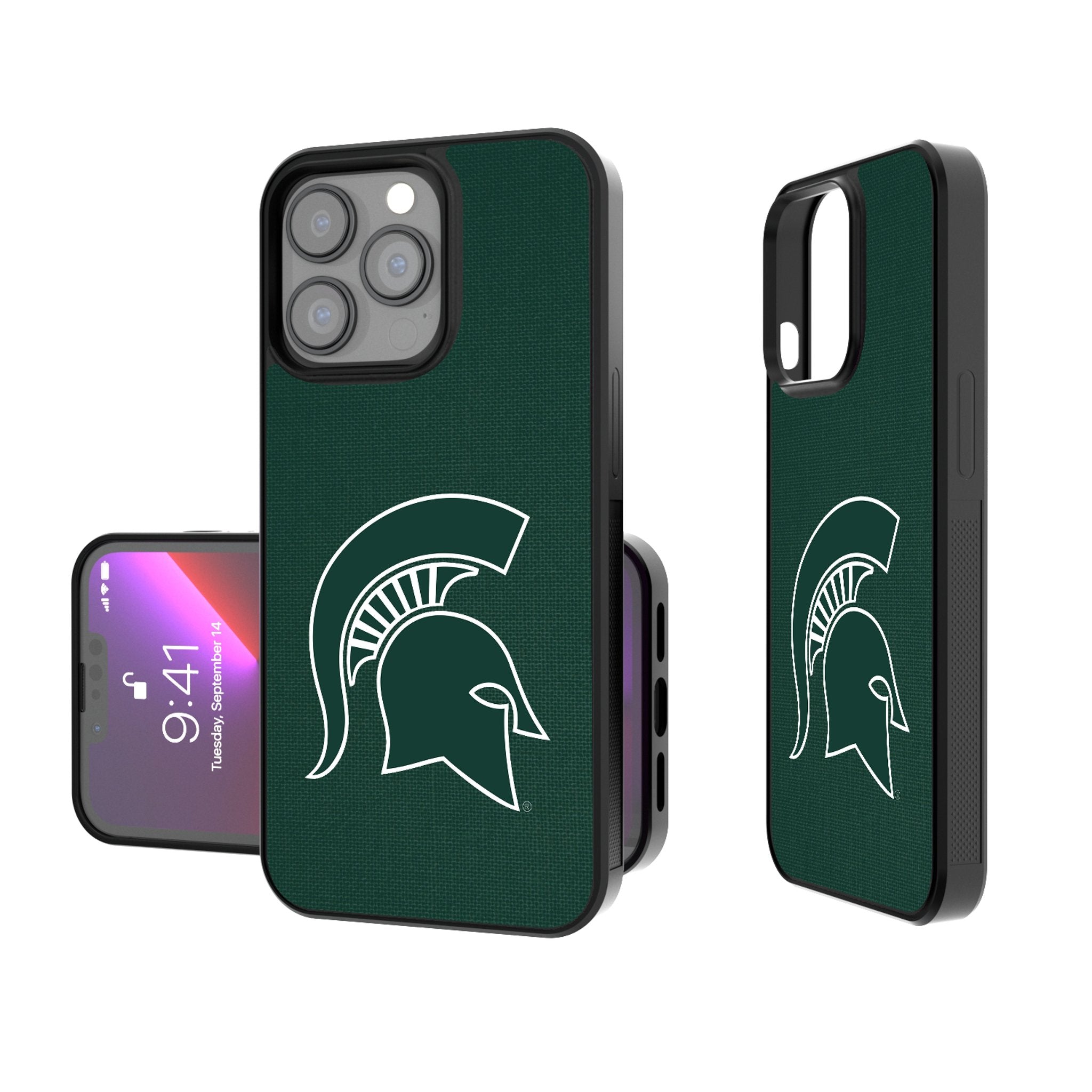 Michigan State University Spartans Solid Bump Phone Case - Sports Gifts, Sports Memorabilia, Sports Collectibles, Fan Shop