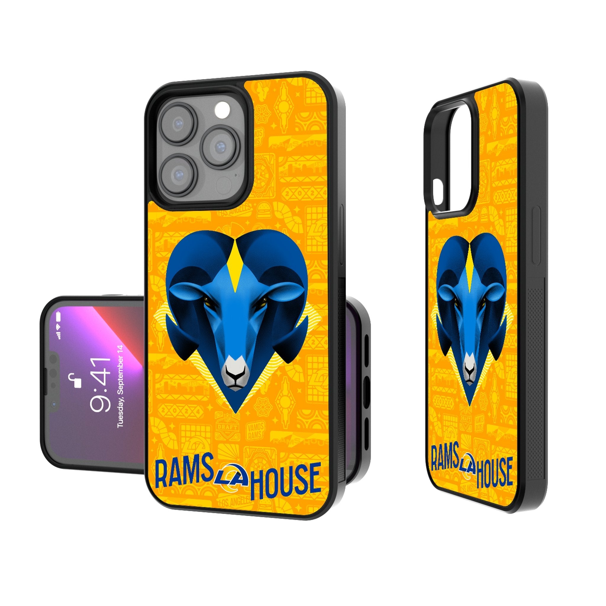 Los Angeles Rams 2024 Illustrated Limited Edition Bump Phone Case - Sports Gifts, Sports Memorabilia, Sports Collectibles, Fan Shop