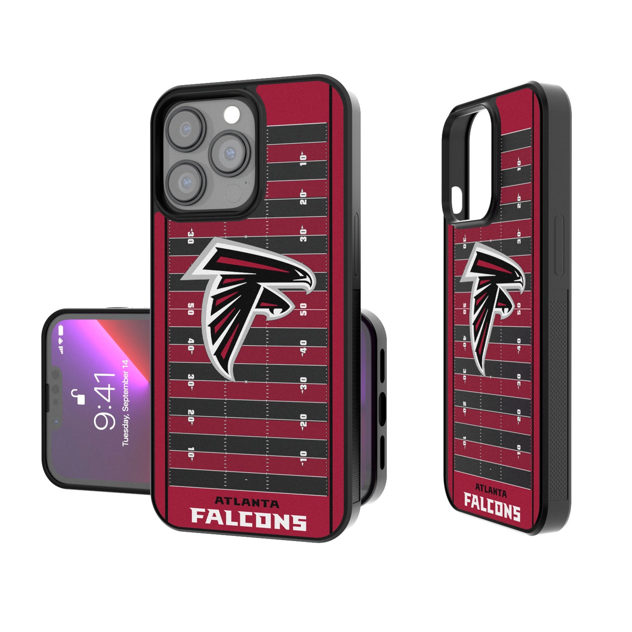Atlanta Falcons Field Bump Phone Case - Sports Gifts, Sports Memorabilia, Sports Collectibles, Fan Shop