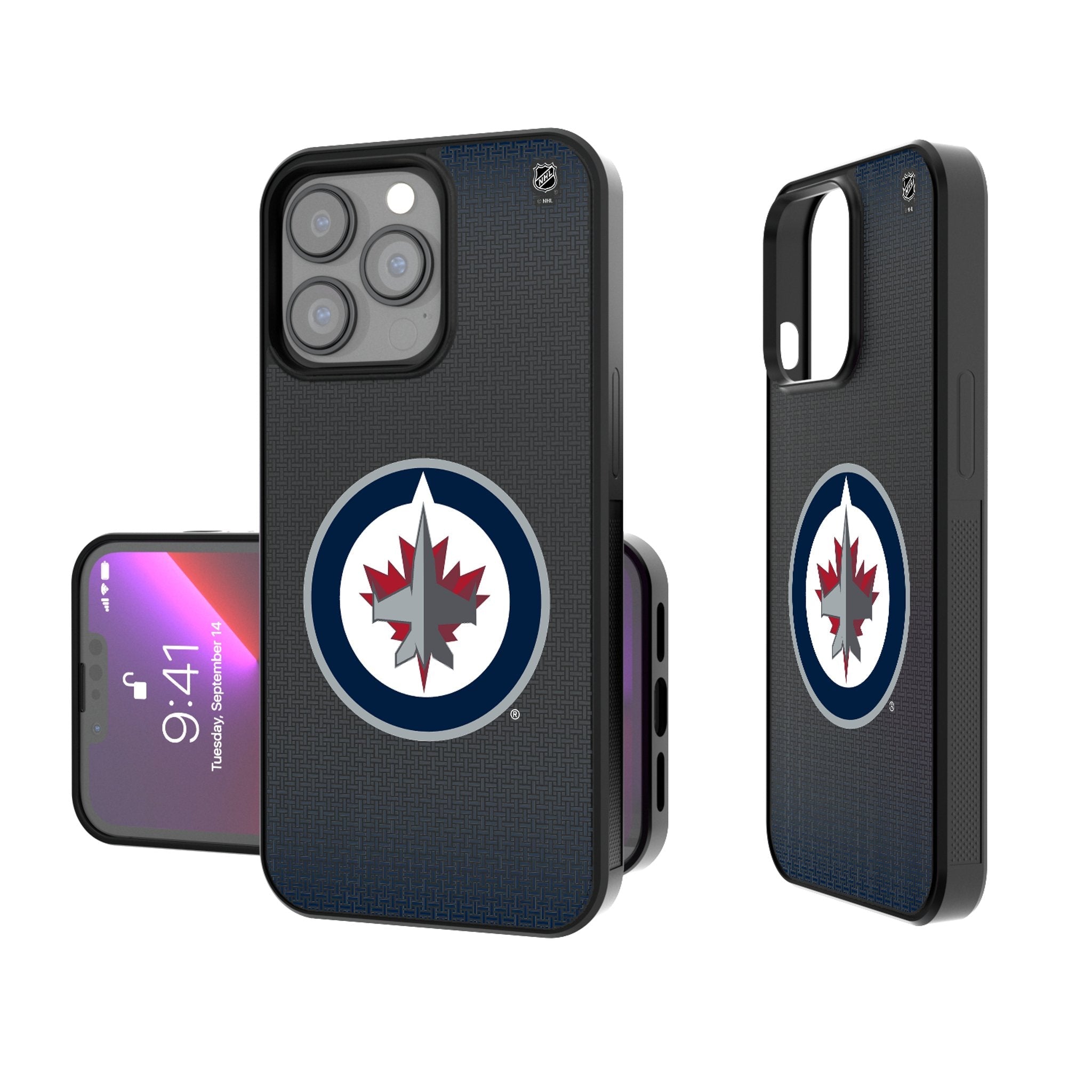 Winnipeg Jets Linen Bump Phone Case - Sports Gifts, Sports Memorabilia, Sports Collectibles, Fan Shop