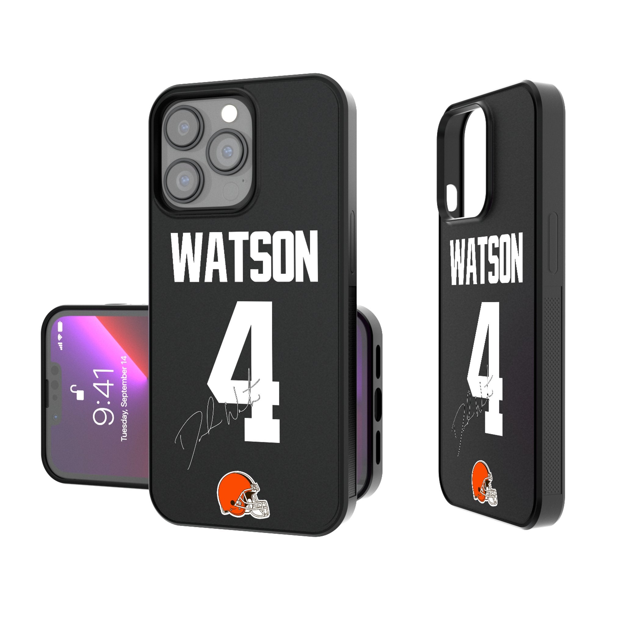 Deshaun Watson Cleveland Browns 4 Ready Bump Phone Case - Sports Gifts, Sports Memorabilia, Sports Collectibles, Fan Shop