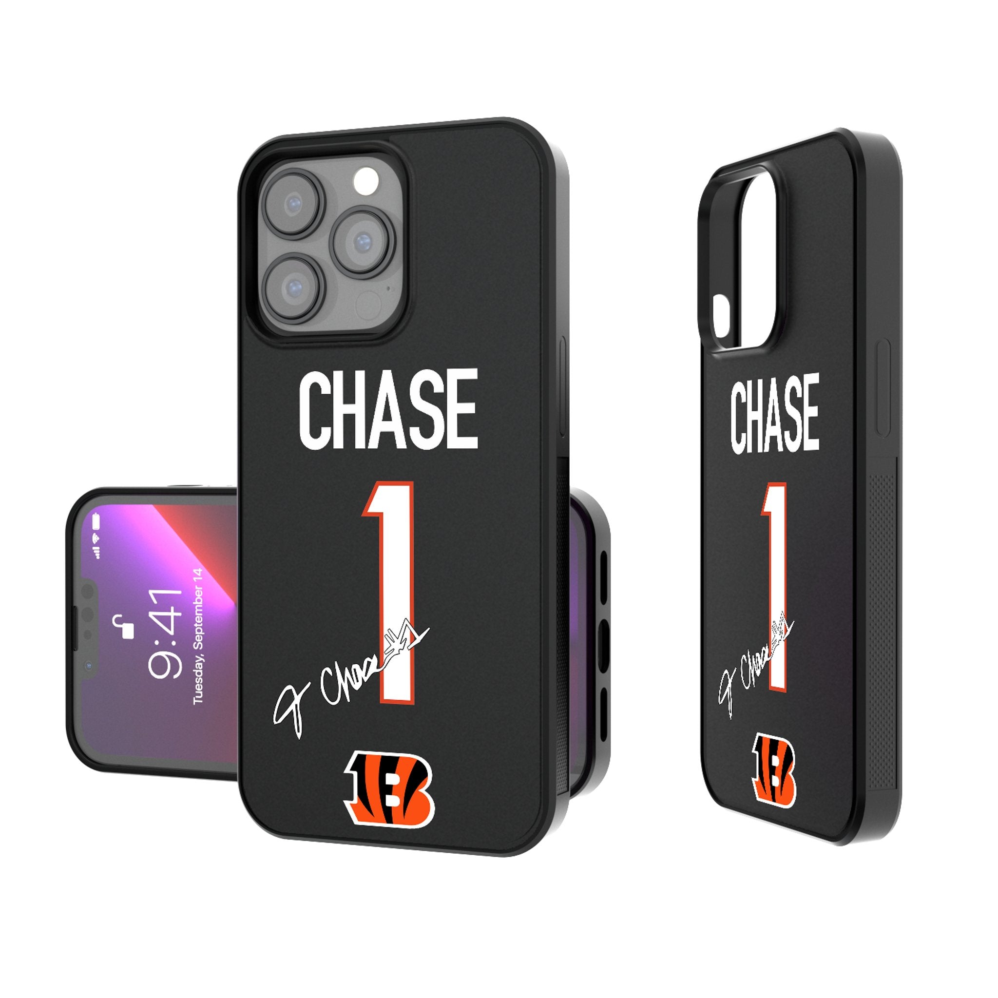 Ja'Marr Chase Cincinnati Bengals 1 Ready Bump Phone Case - Sports Gifts, Sports Memorabilia, Sports Collectibles, Fan Shop