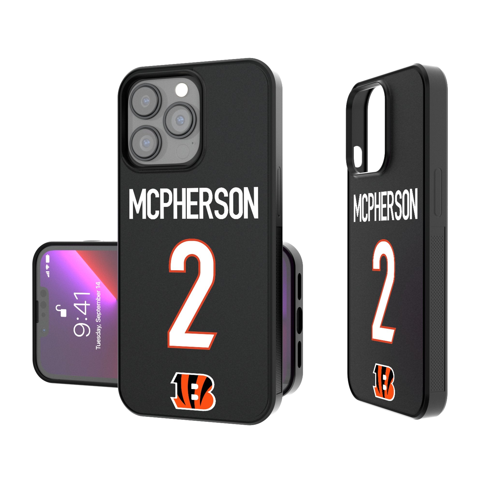 Evan McPherson Cincinnati Bengals 2 Ready Bump Phone Case - Sports Gifts, Sports Memorabilia, Sports Collectibles, Fan Shop