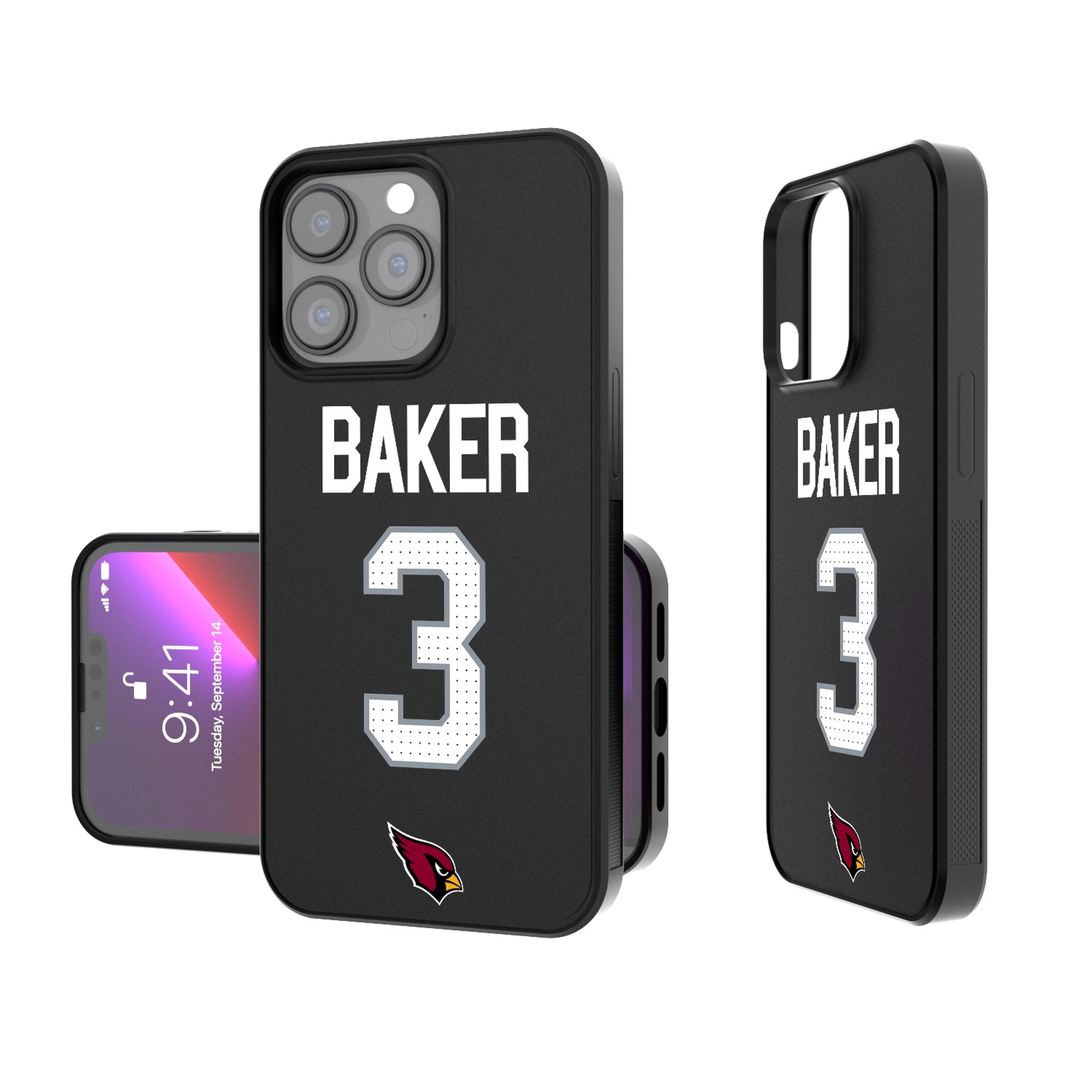 Budda Baker Arizona Cardinals 3 Ready Bump Phone Case - Sports Gifts, Sports Memorabilia, Sports Collectibles, Fan Shop