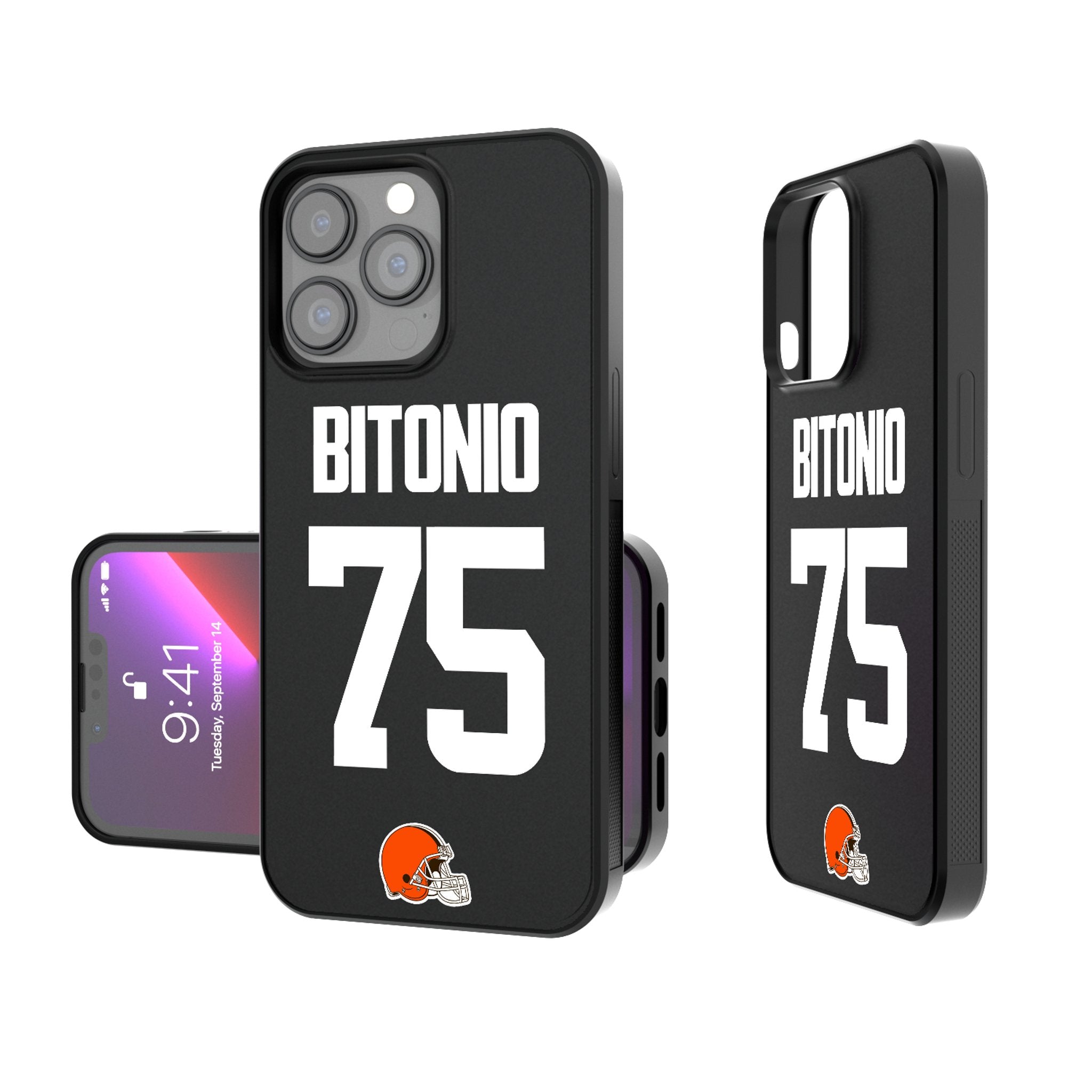 Joel Bitonio Cleveland Browns 75 Ready Bump Phone Case - Sports Gifts, Sports Memorabilia, Sports Collectibles, Fan Shop