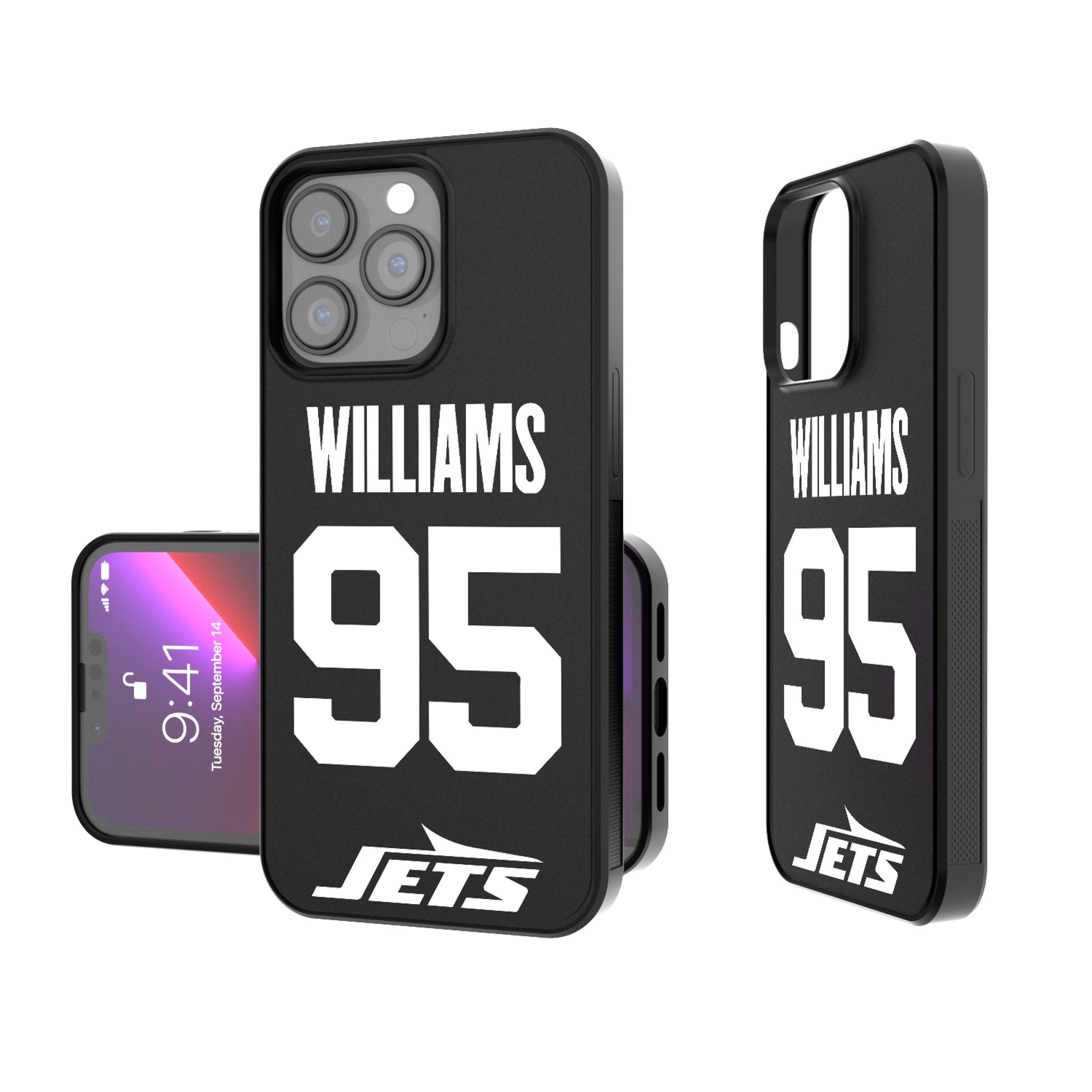 Quinnen Williams New York Jets 95 Ready Bump Phone Case - Sports Gifts, Sports Memorabilia, Sports Collectibles, Fan Shop