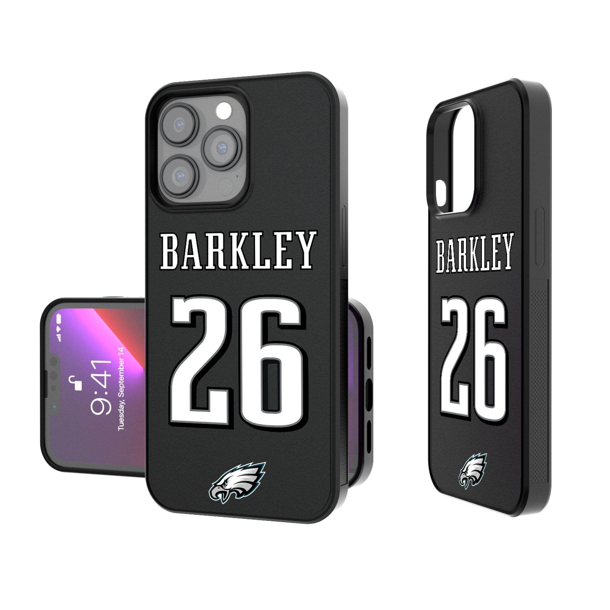 Saquon Barkley Philadelphia Eagles 26 Ready Bump Phone Case - Sports Gifts, Sports Memorabilia, Sports Collectibles, Fan Shop