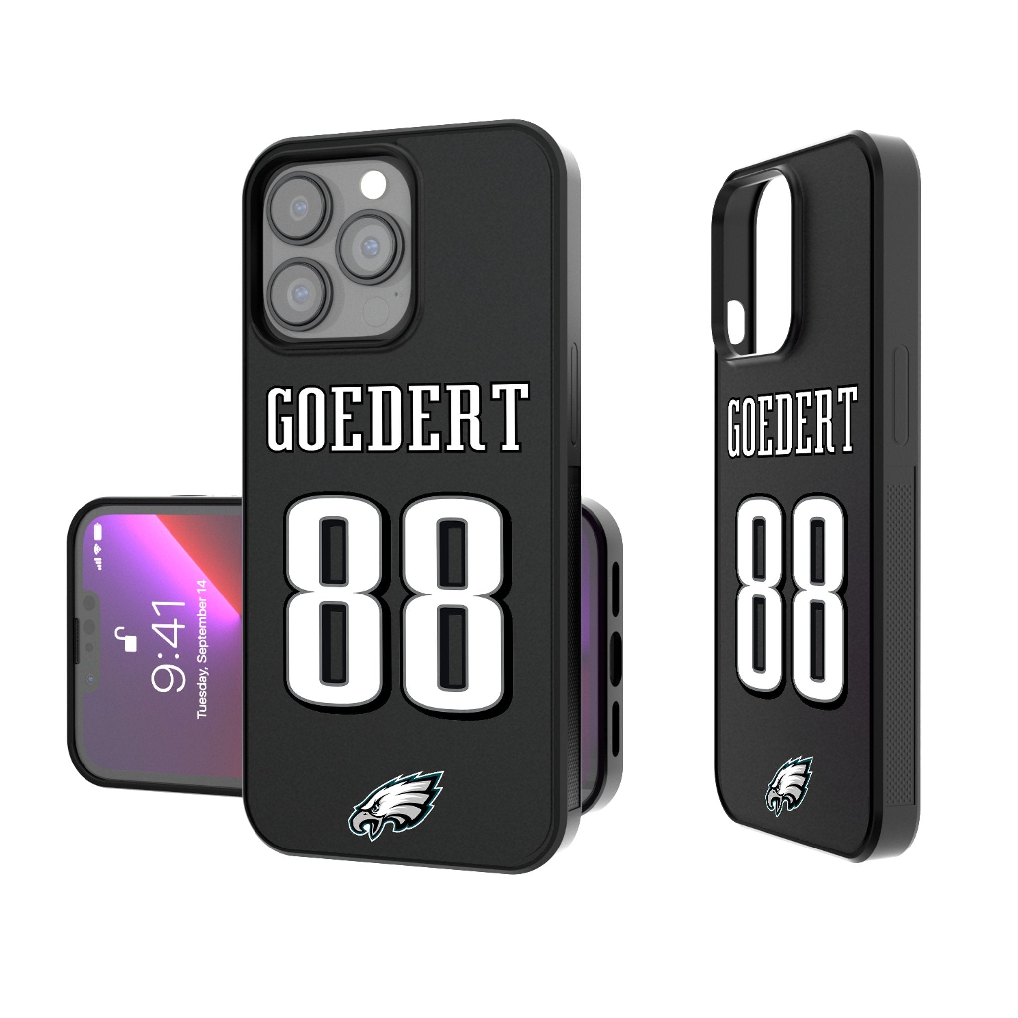 Dallas Goedert Philadelphia Eagles 88 Ready Bump Phone Case - Sports Gifts, Sports Memorabilia, Sports Collectibles, Fan Shop