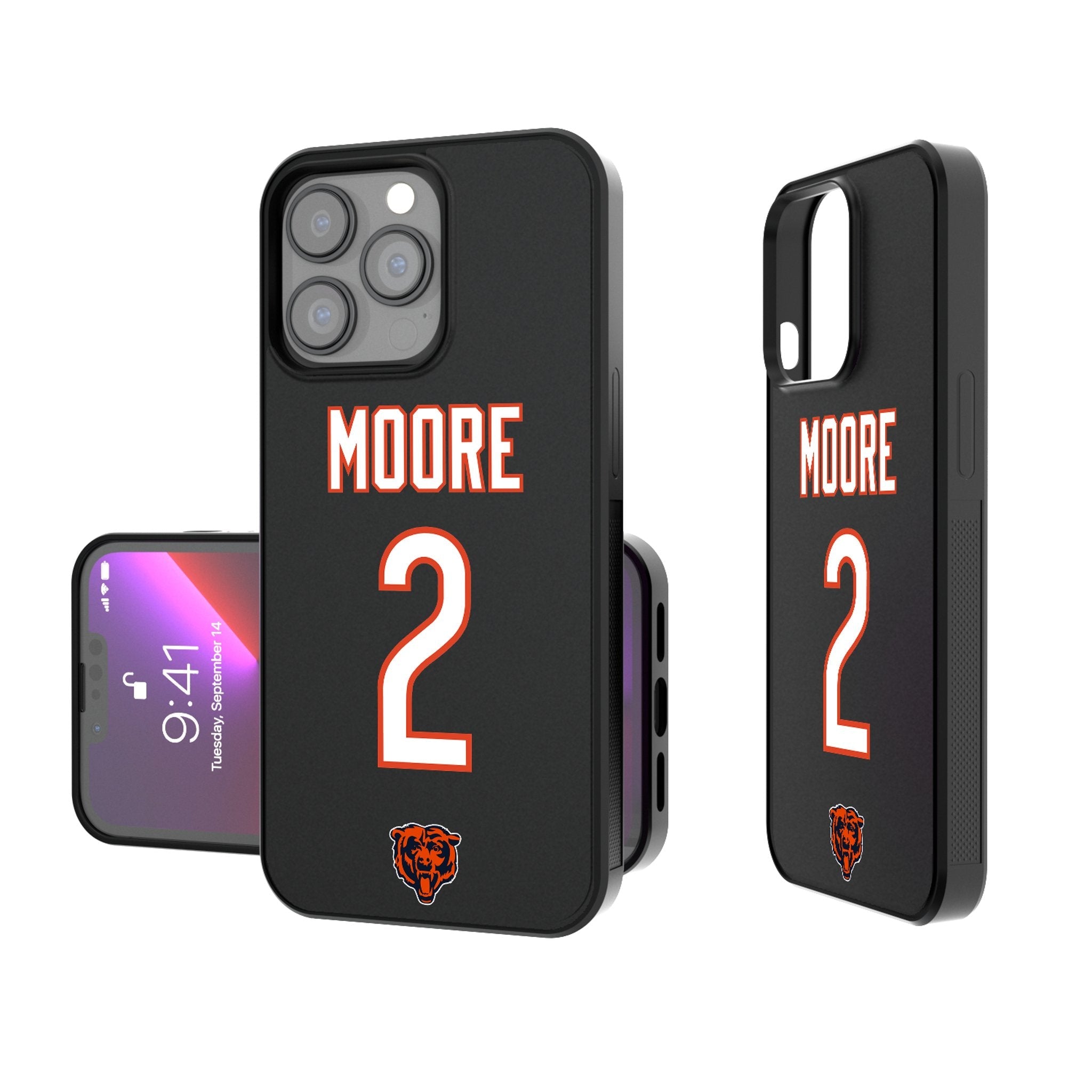 DJ Moore Chicago Bears 2 Ready Bump Phone Case - Sports Gifts, Sports Memorabilia, Sports Collectibles, Fan Shop