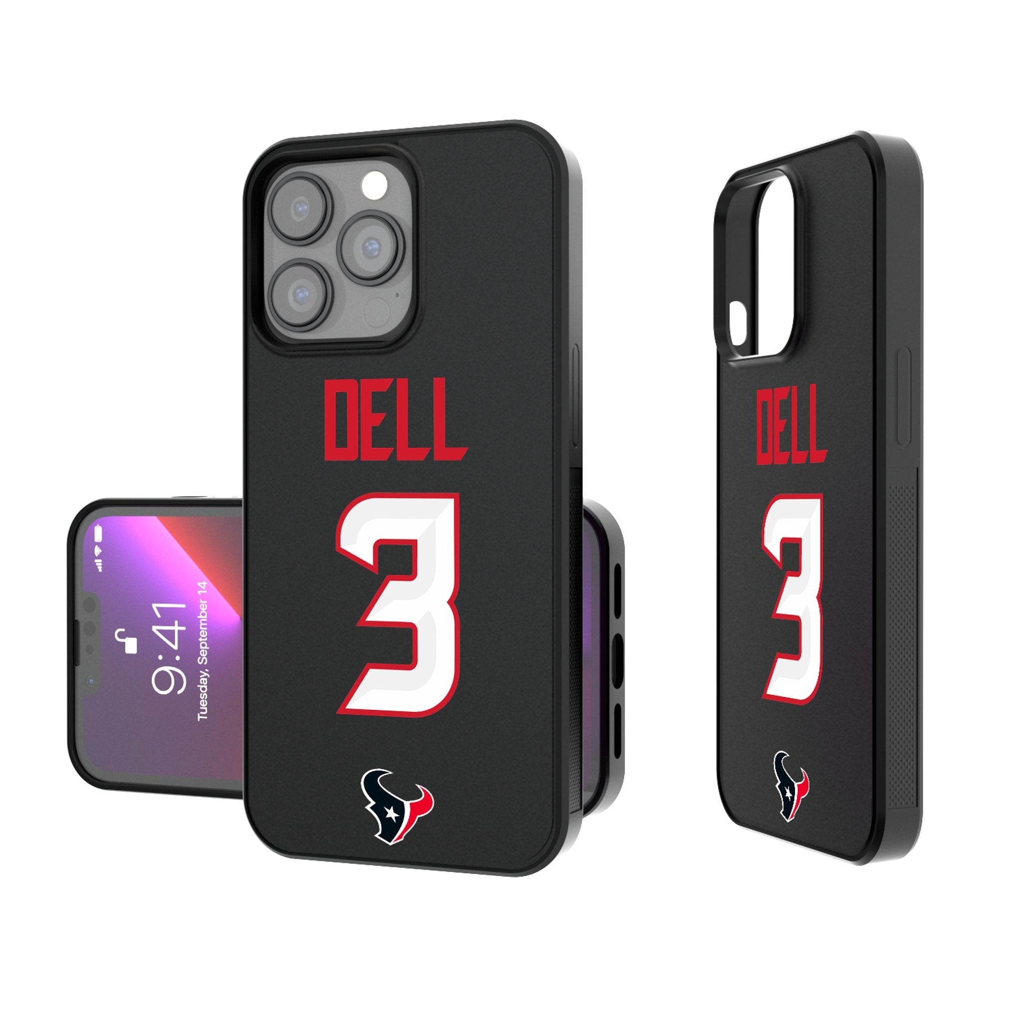 Tank Dell Houston Texans 3 Ready Bump Phone Case - Sports Gifts, Sports Memorabilia, Sports Collectibles, Fan Shop
