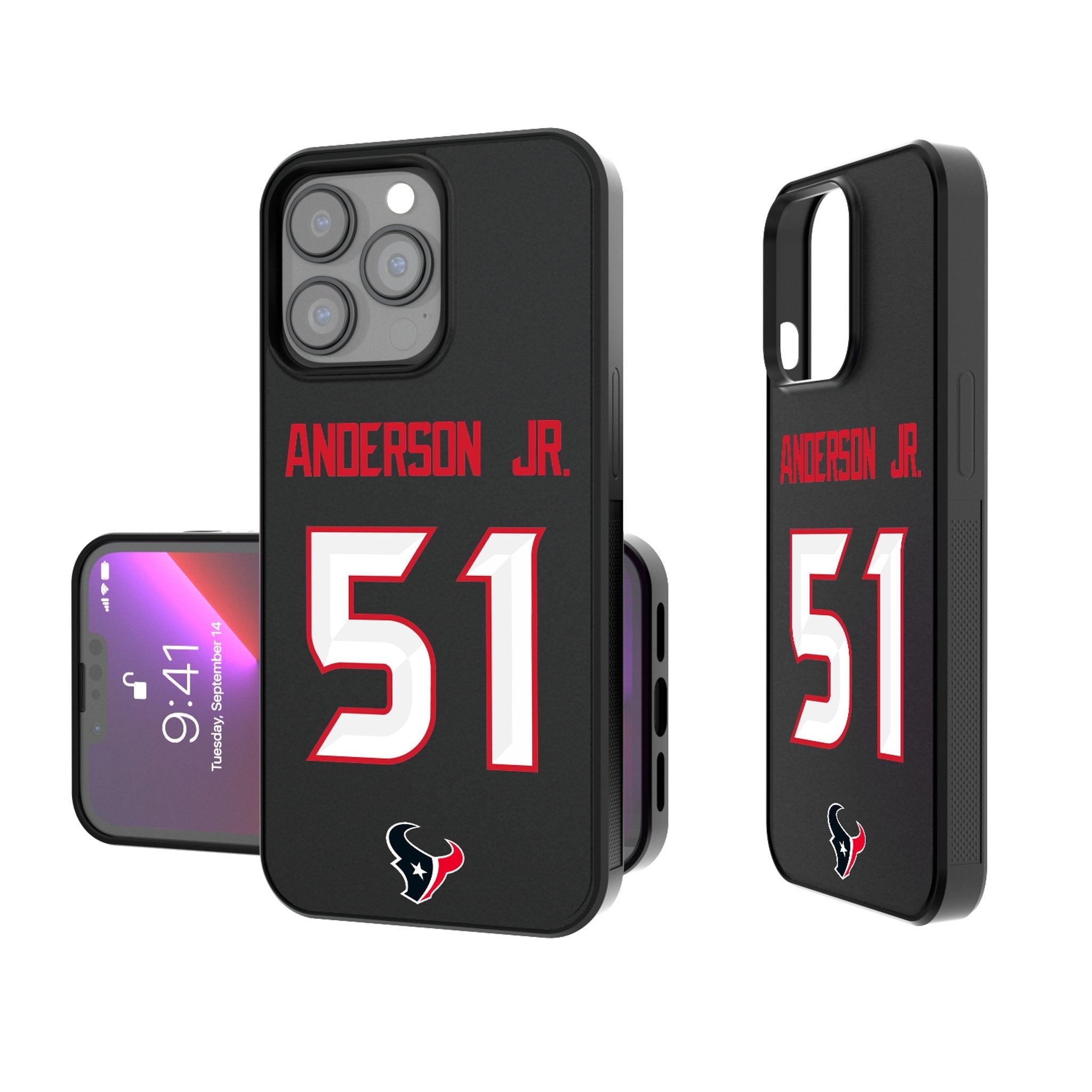Will Anderson Jr. Houston Texans 51 Ready Bump Phone Case - Sports Gifts, Sports Memorabilia, Sports Collectibles, Fan Shop