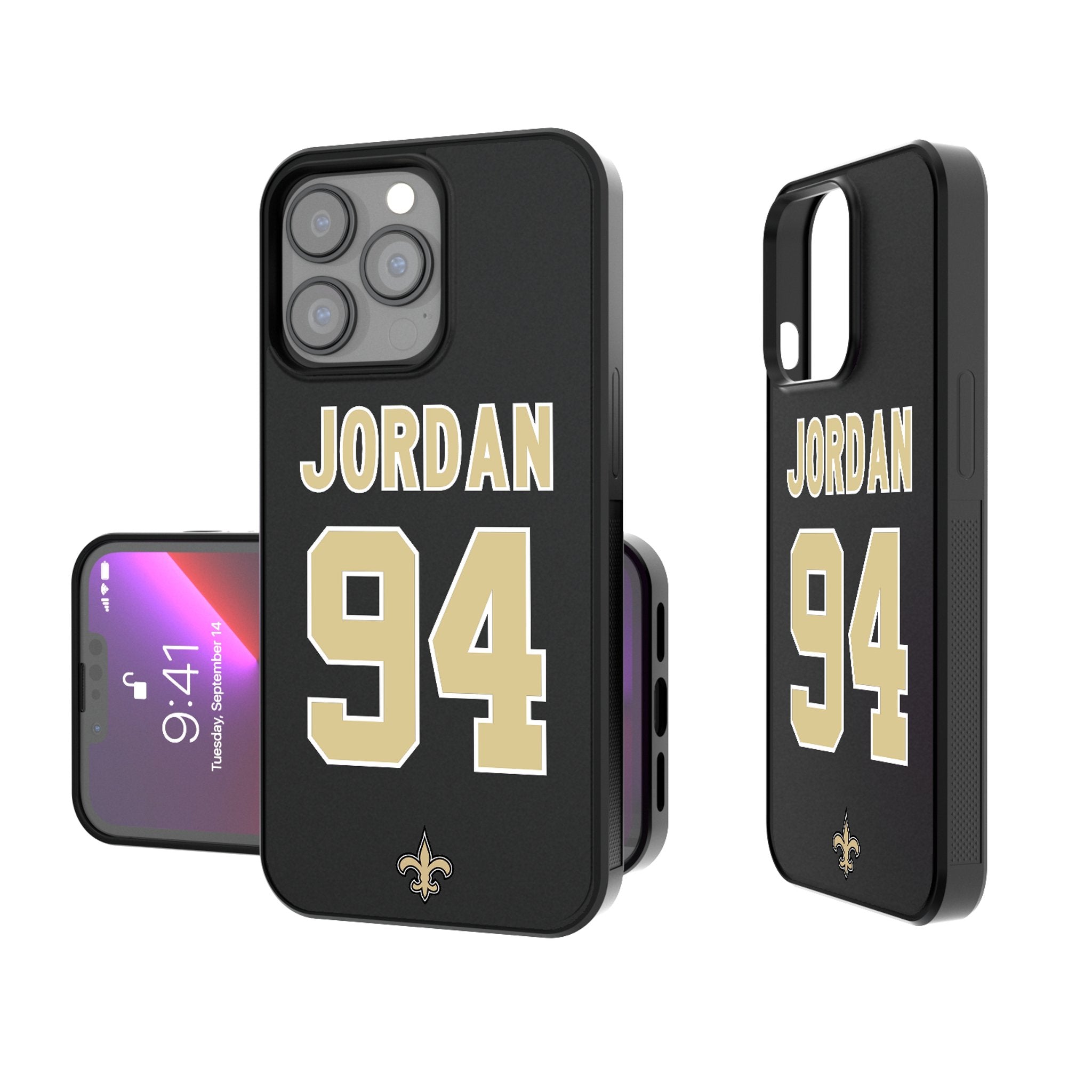 Cameron Jordan New Orleans Saints 94 Ready Bump Phone Case - Sports Gifts, Sports Memorabilia, Sports Collectibles, Fan Shop