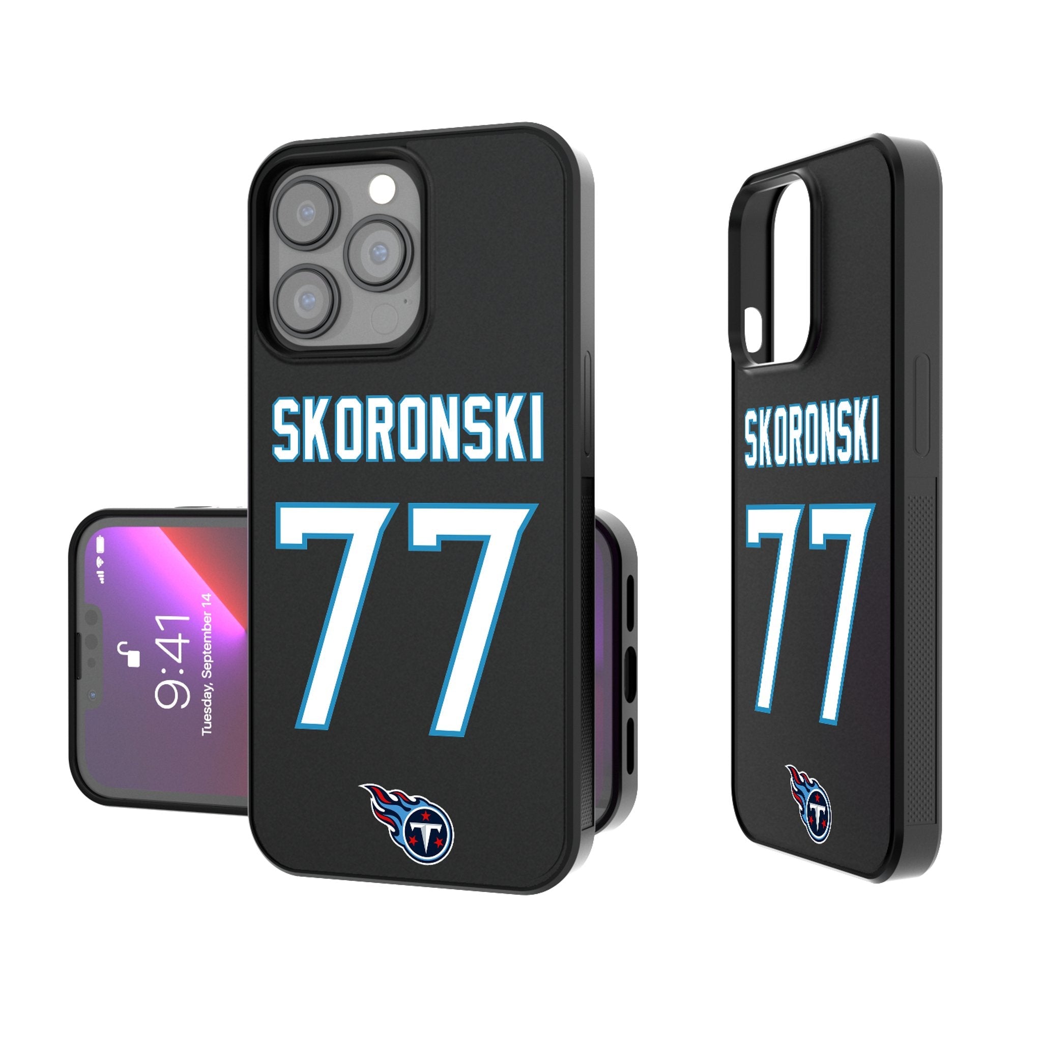 Peter Skoronski Tennessee Titans 77 Ready Bump Phone Case - Sports Gifts, Sports Memorabilia, Sports Collectibles, Fan Shop
