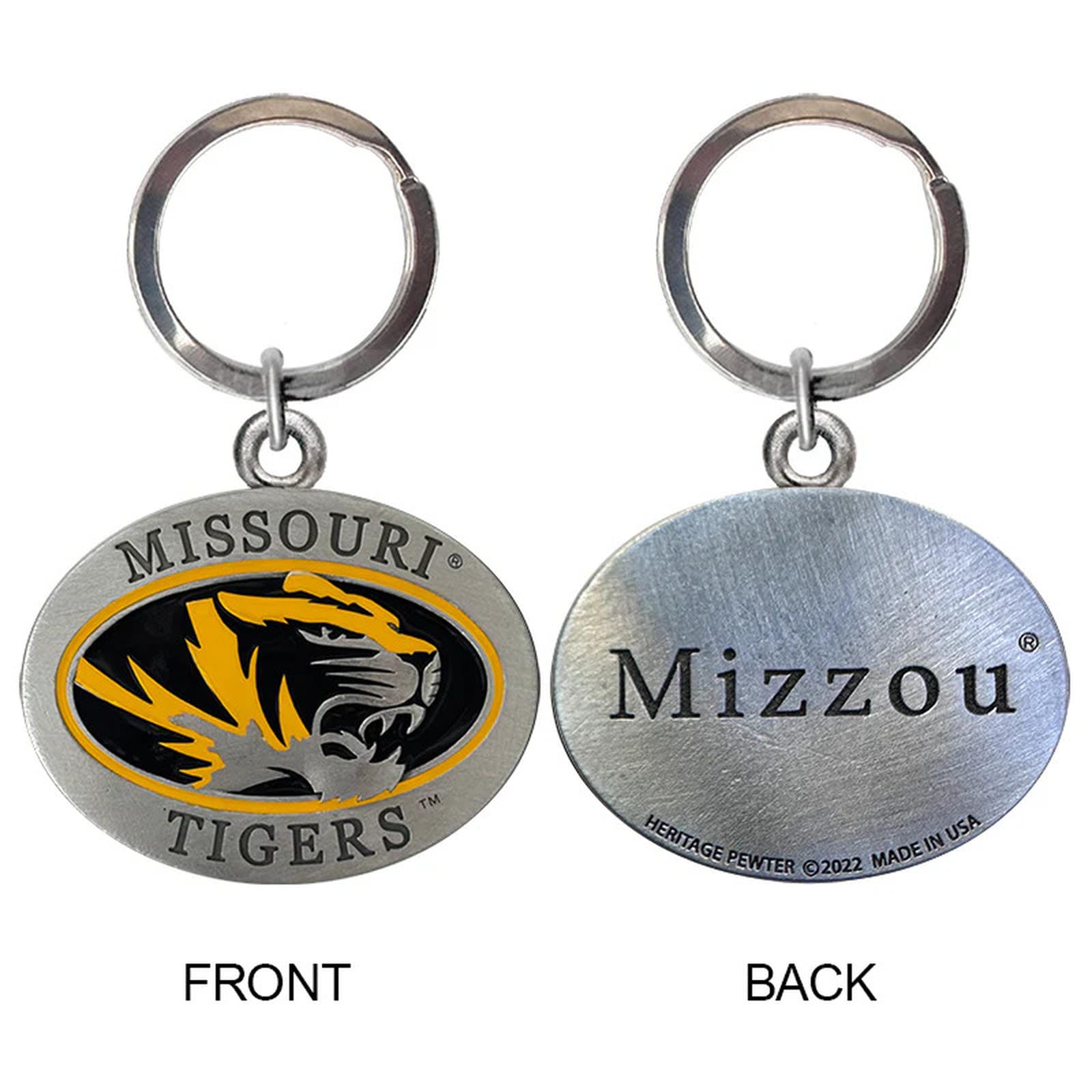 University of Missouri Keychain w/ Backtext - Sports Gifts, Sports Memorabilia, Sports Collectibles, Fan Shop