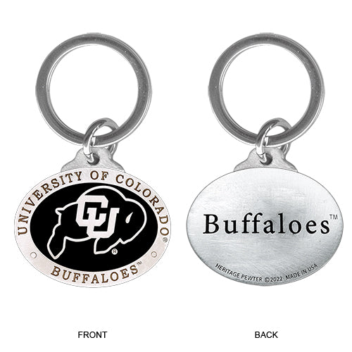 University of Colorado Keychain w/ Backtext - Sports Collectibles, Sports Memorabilia, Sports Fan Shop, Sports Gifts